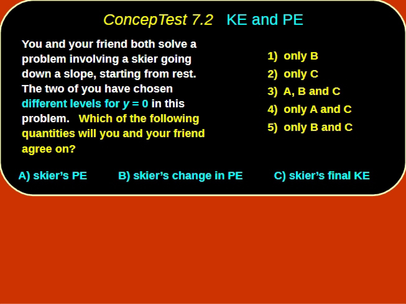 Tests of Conception - Classical & Modern Physics I