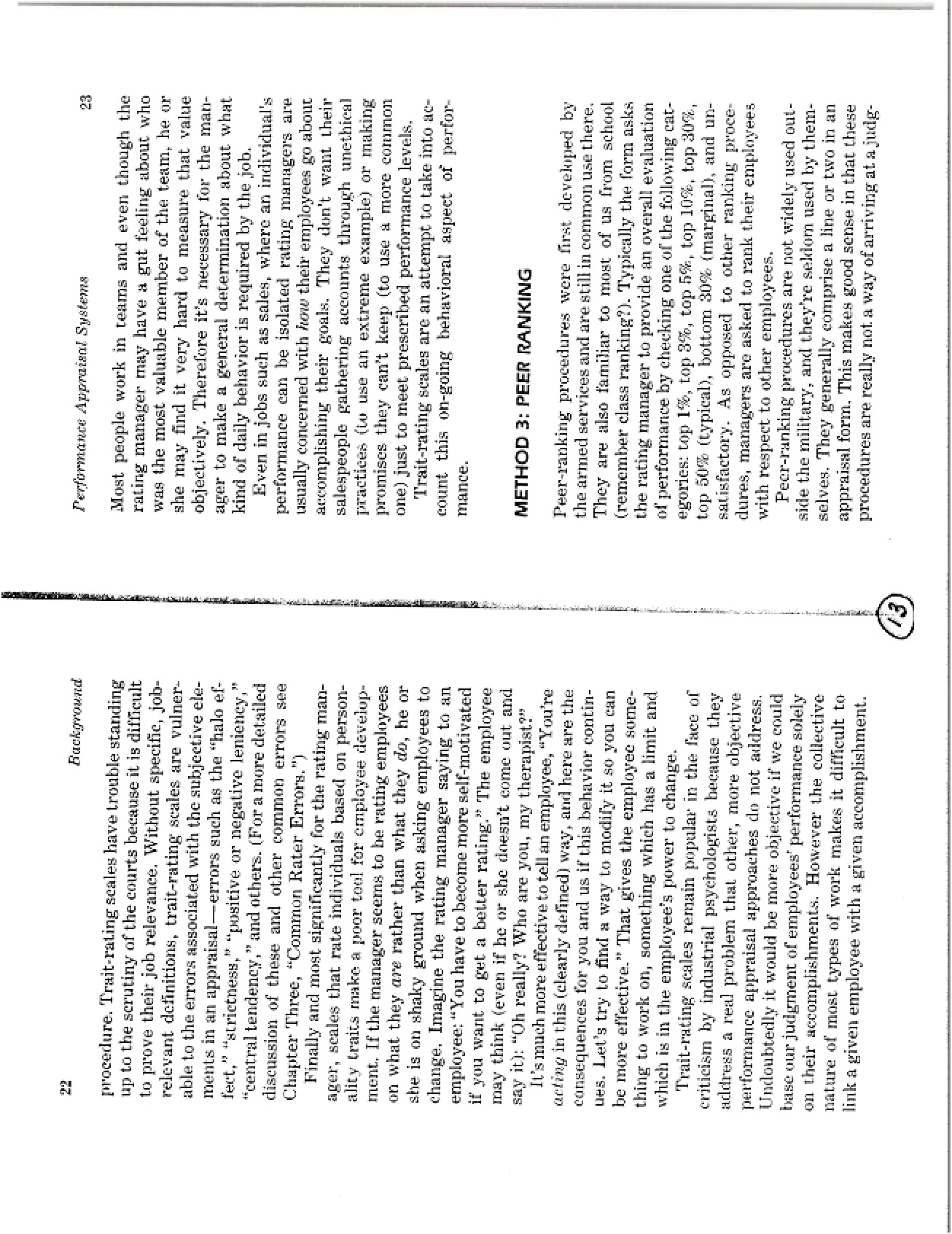 Systems for Appraising Performance