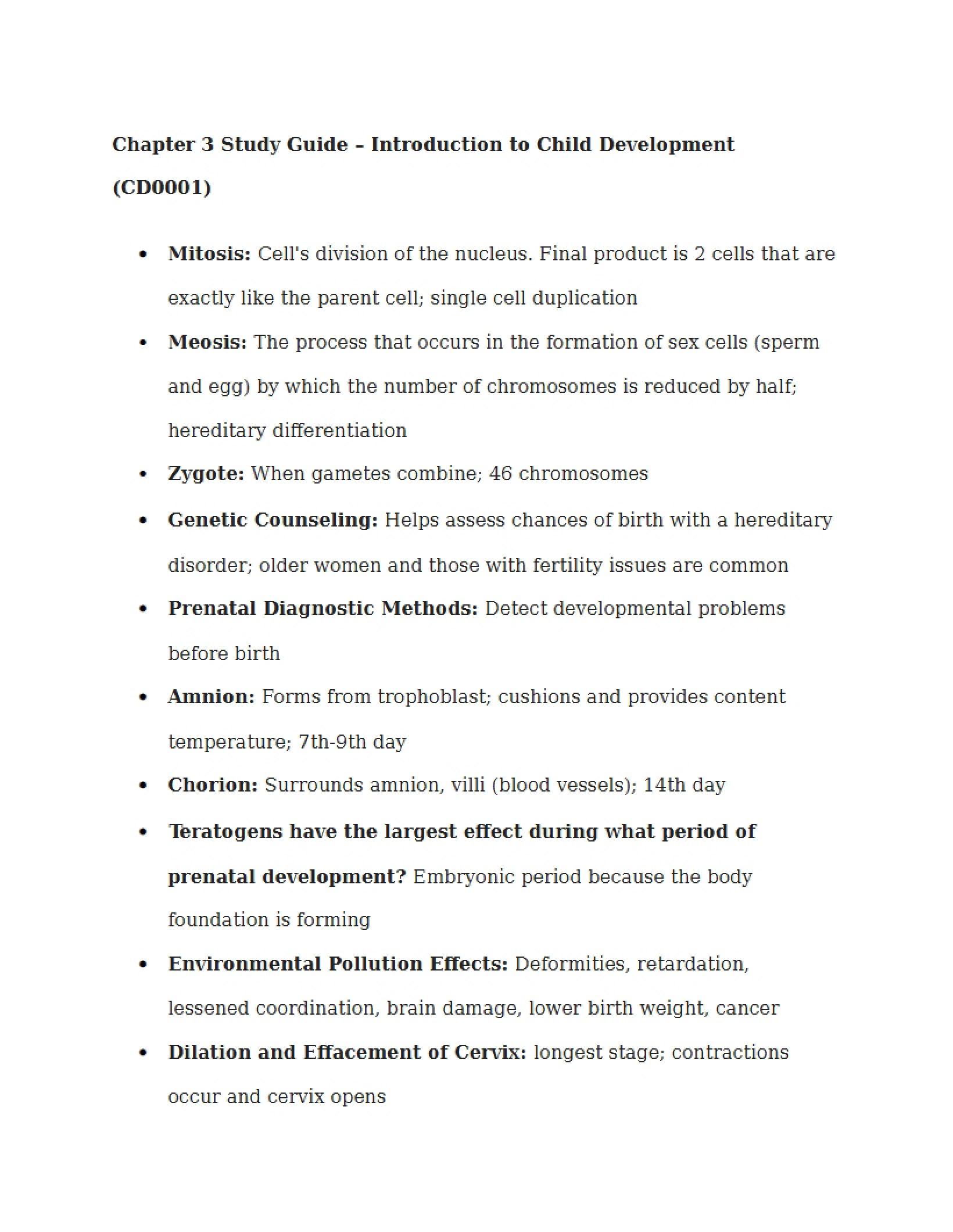 Terms and Definitions Chapter 3
