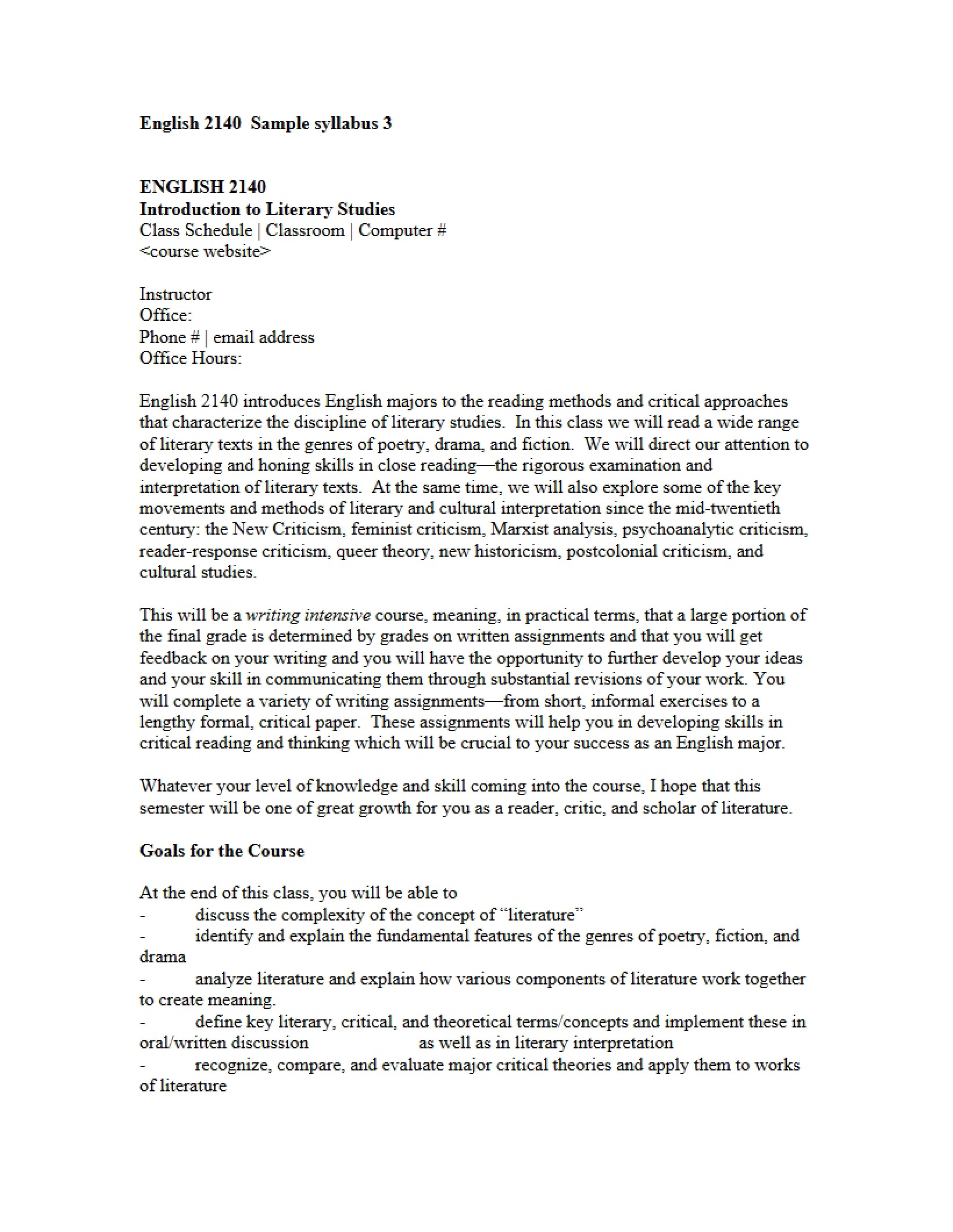 Intro to Literary Studies Materials - Part C