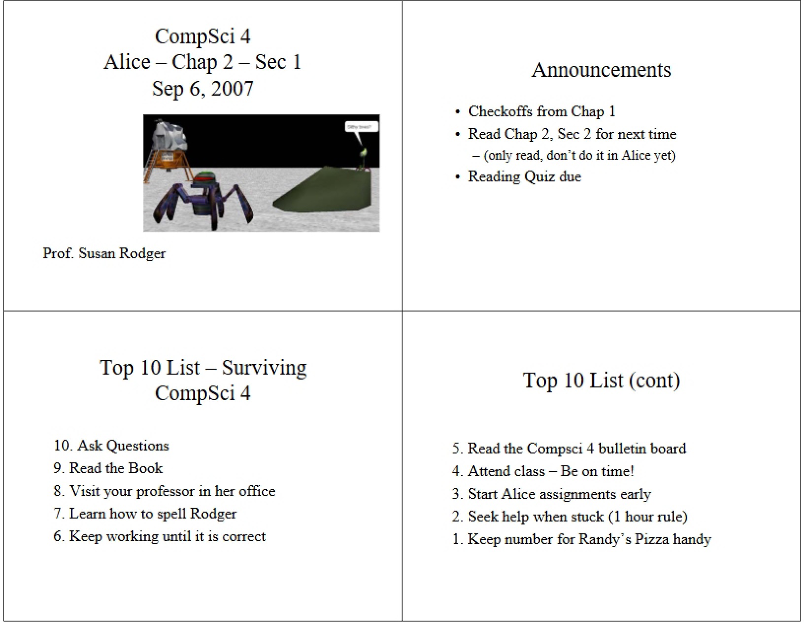 Lecture Materials
