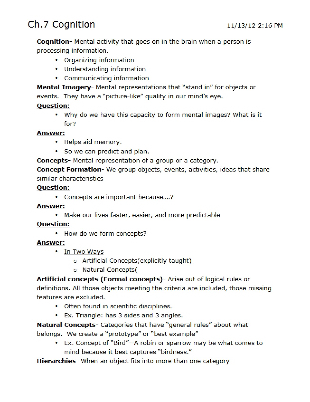 Chapter Seven Psychology