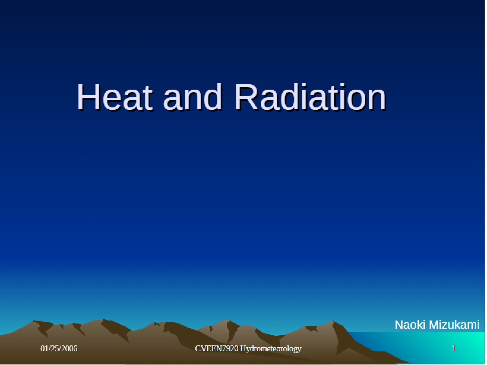 Radiation and Heat