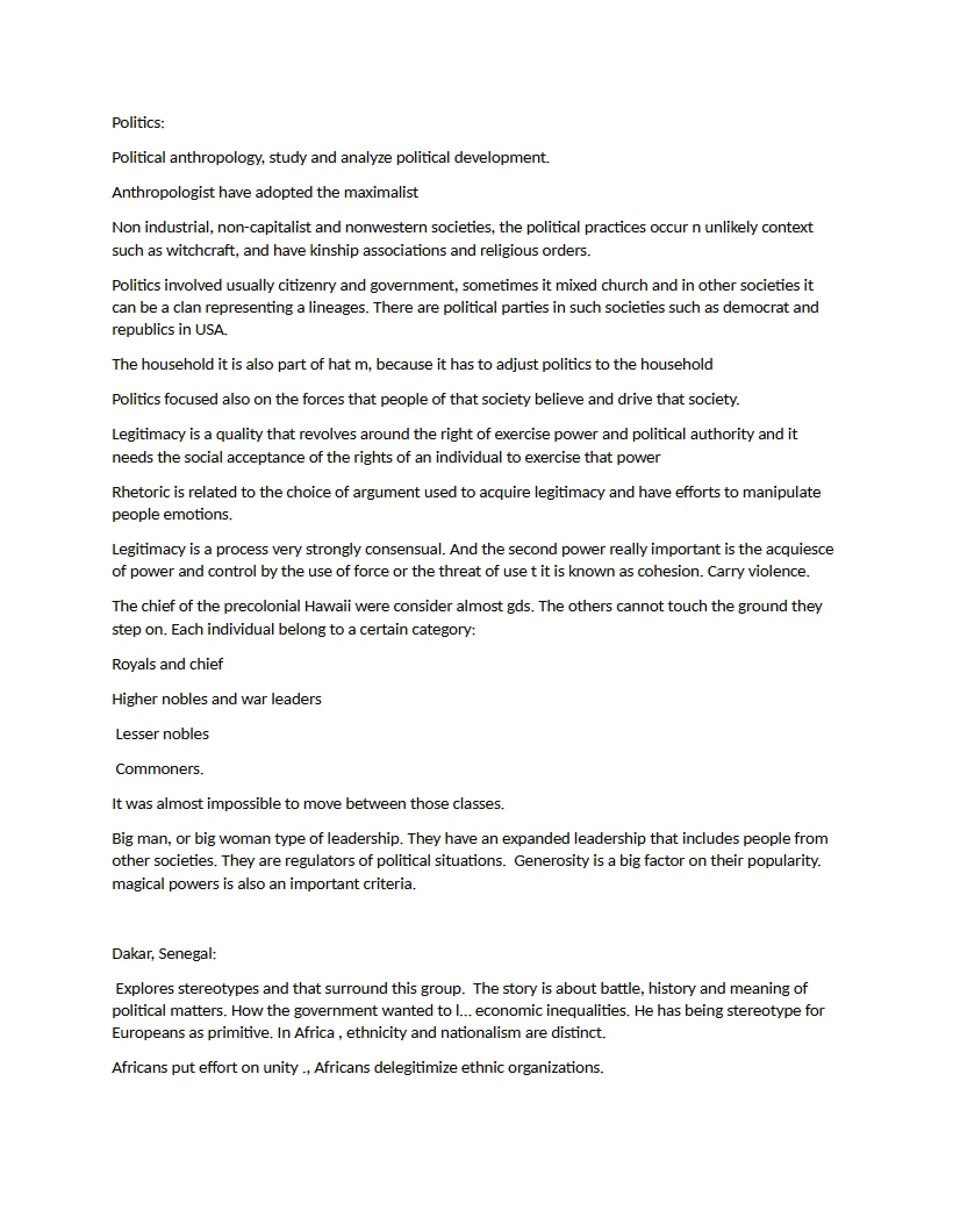 Political Anthropology