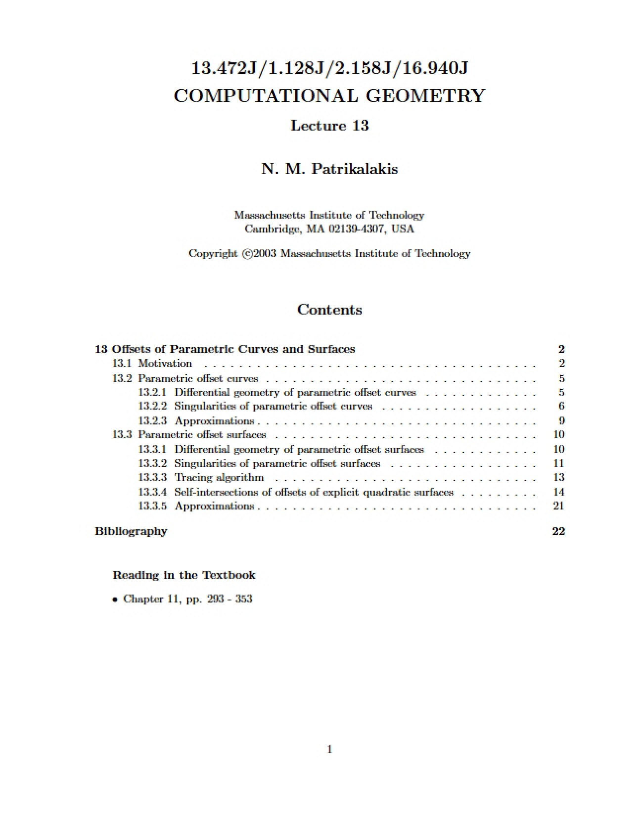 Computational Geometry Overview