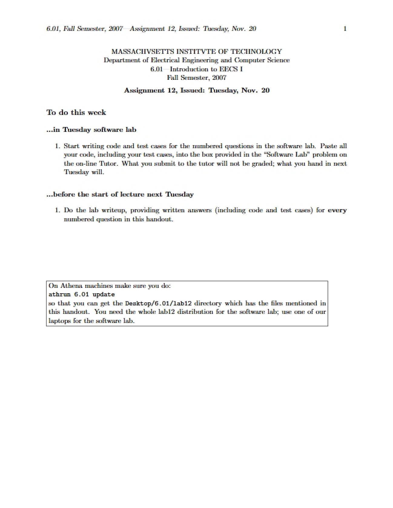 Assignment 0.01