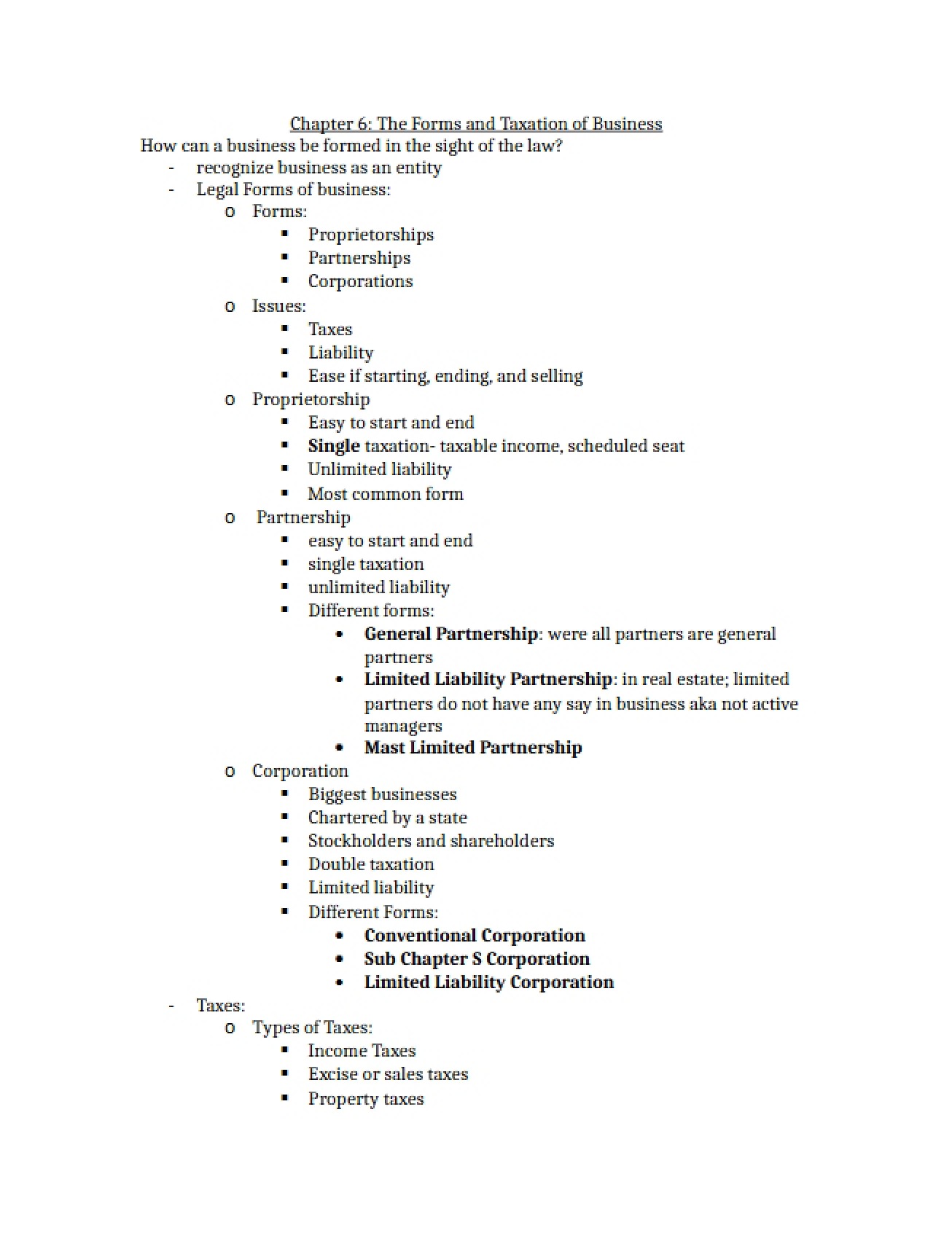 Lecture Notes Chapter 6