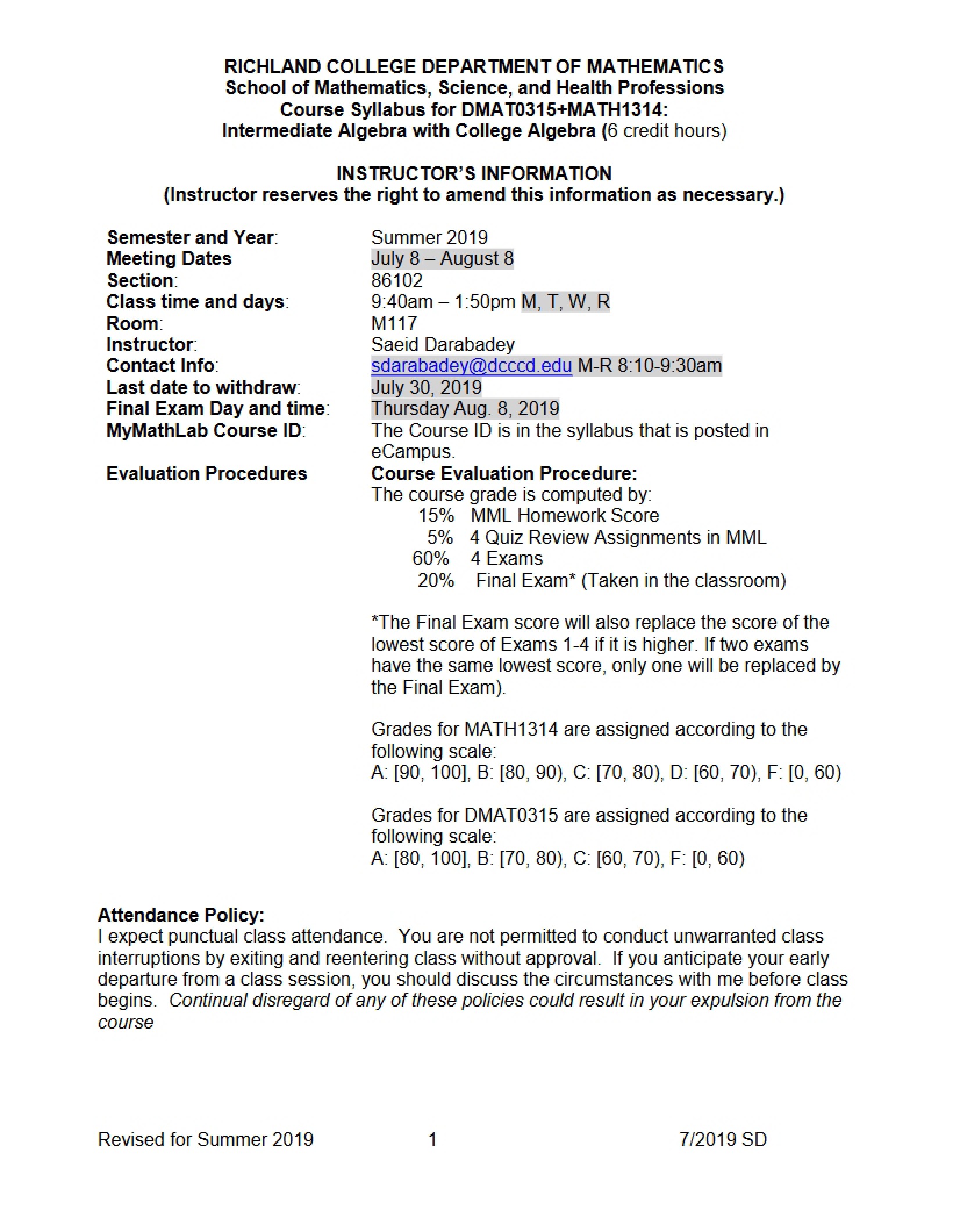 College Algebra Course Syllabus (2)