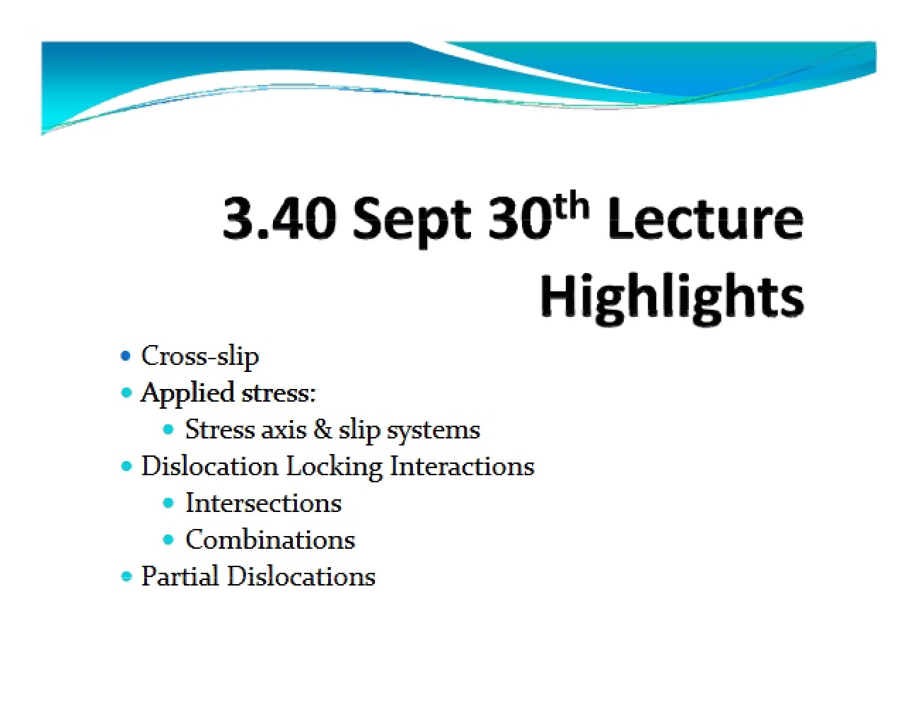 Metallurgy Slides