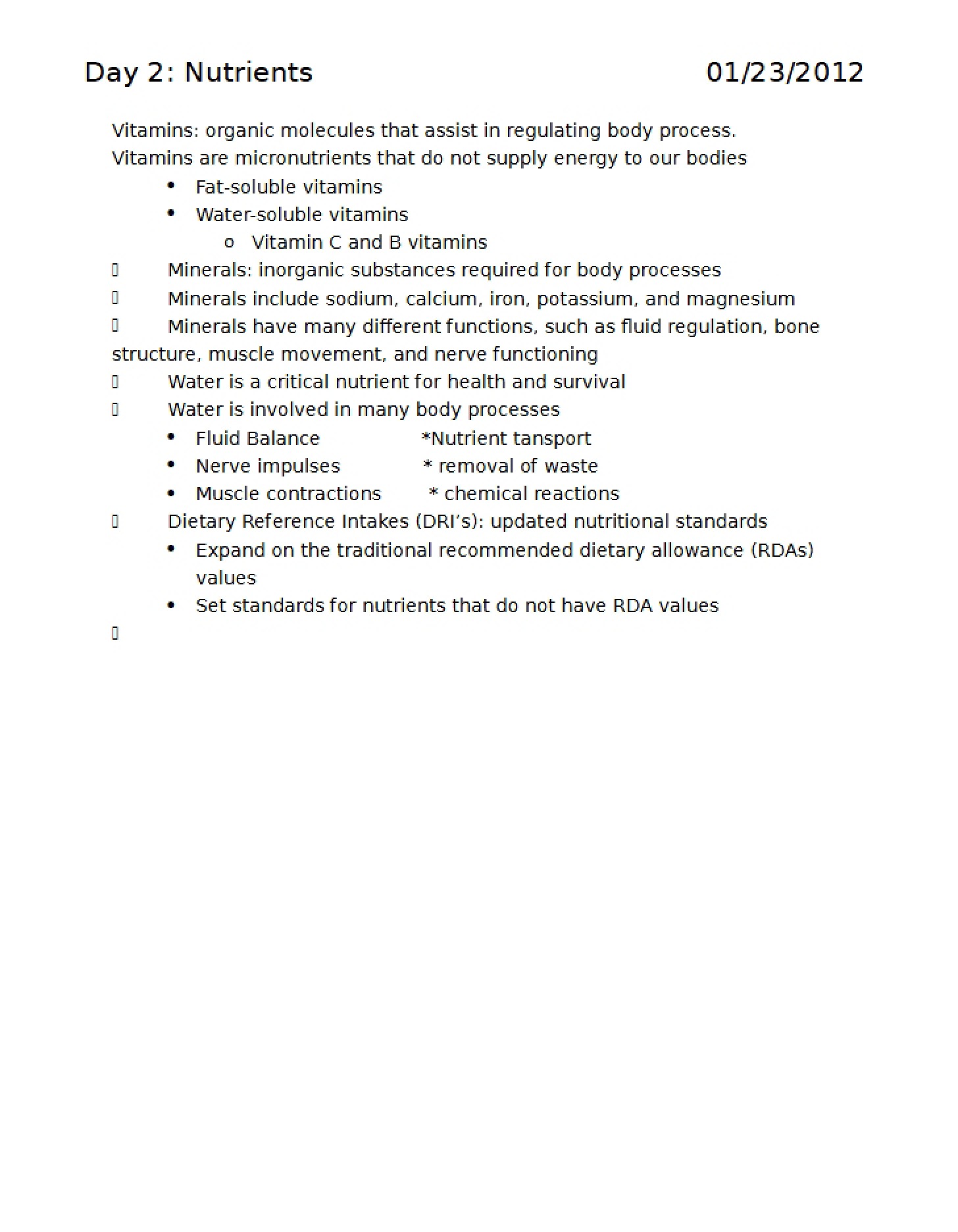 Class Notes Day 02
