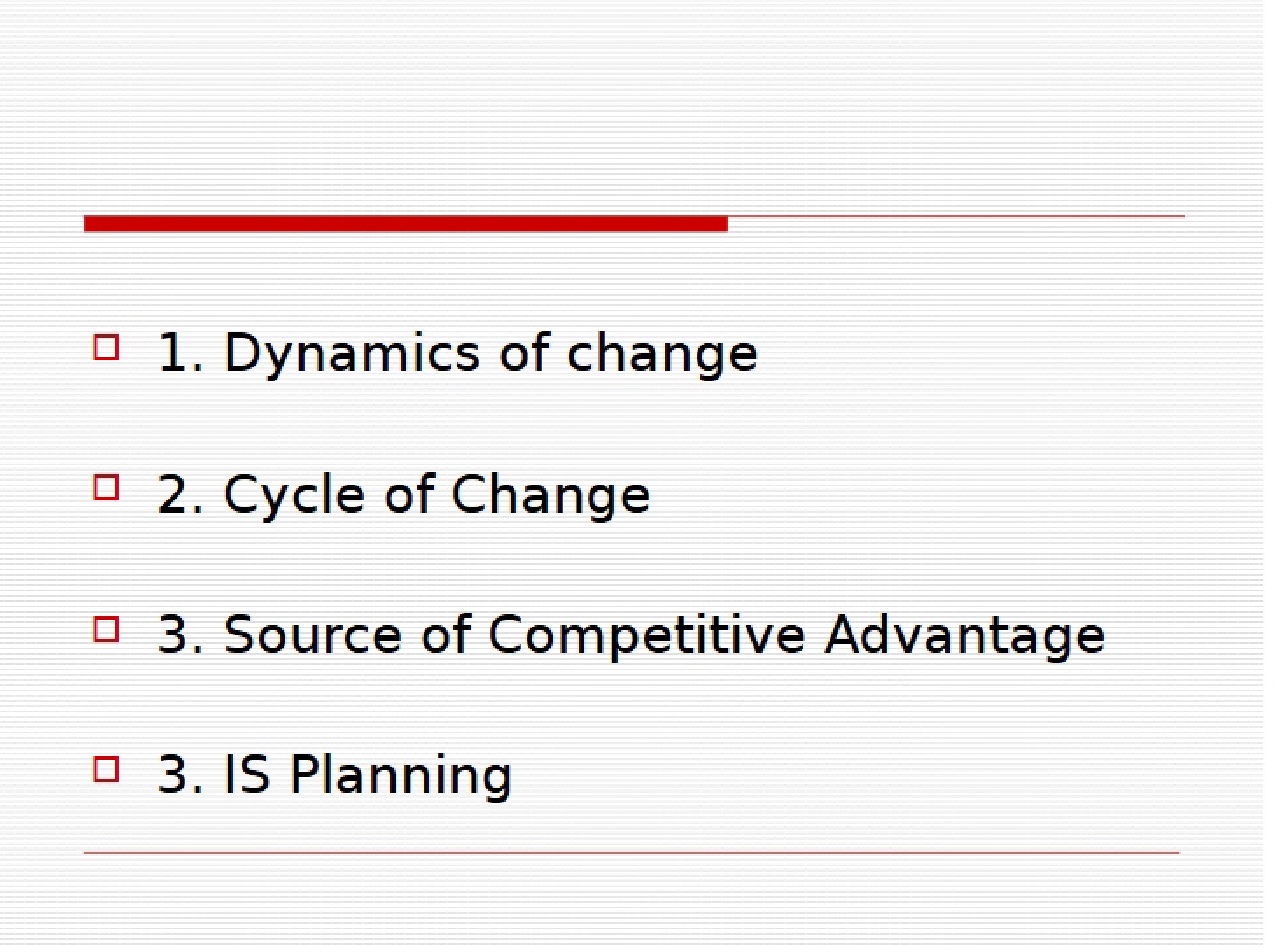 Notes for Class