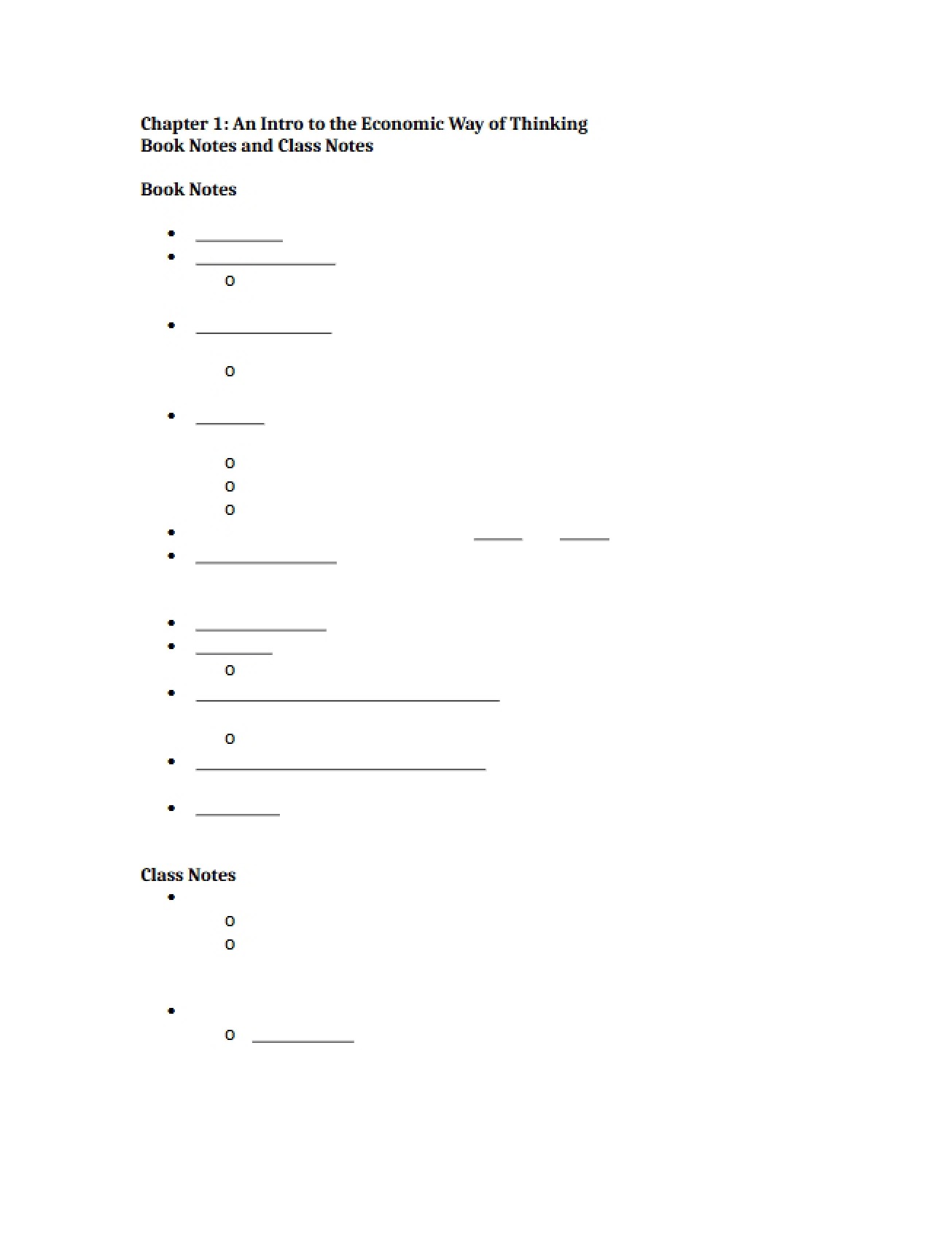 Notes on Chapter 1