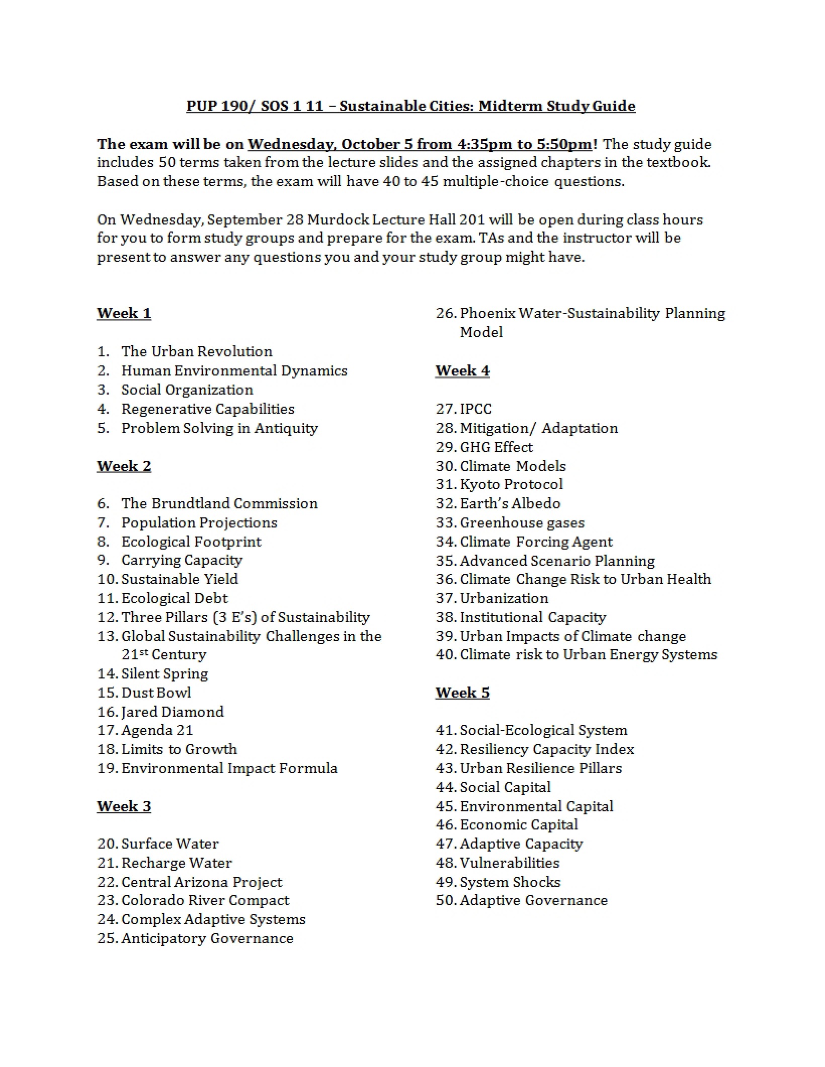 Blackboard Study Guide Midterm