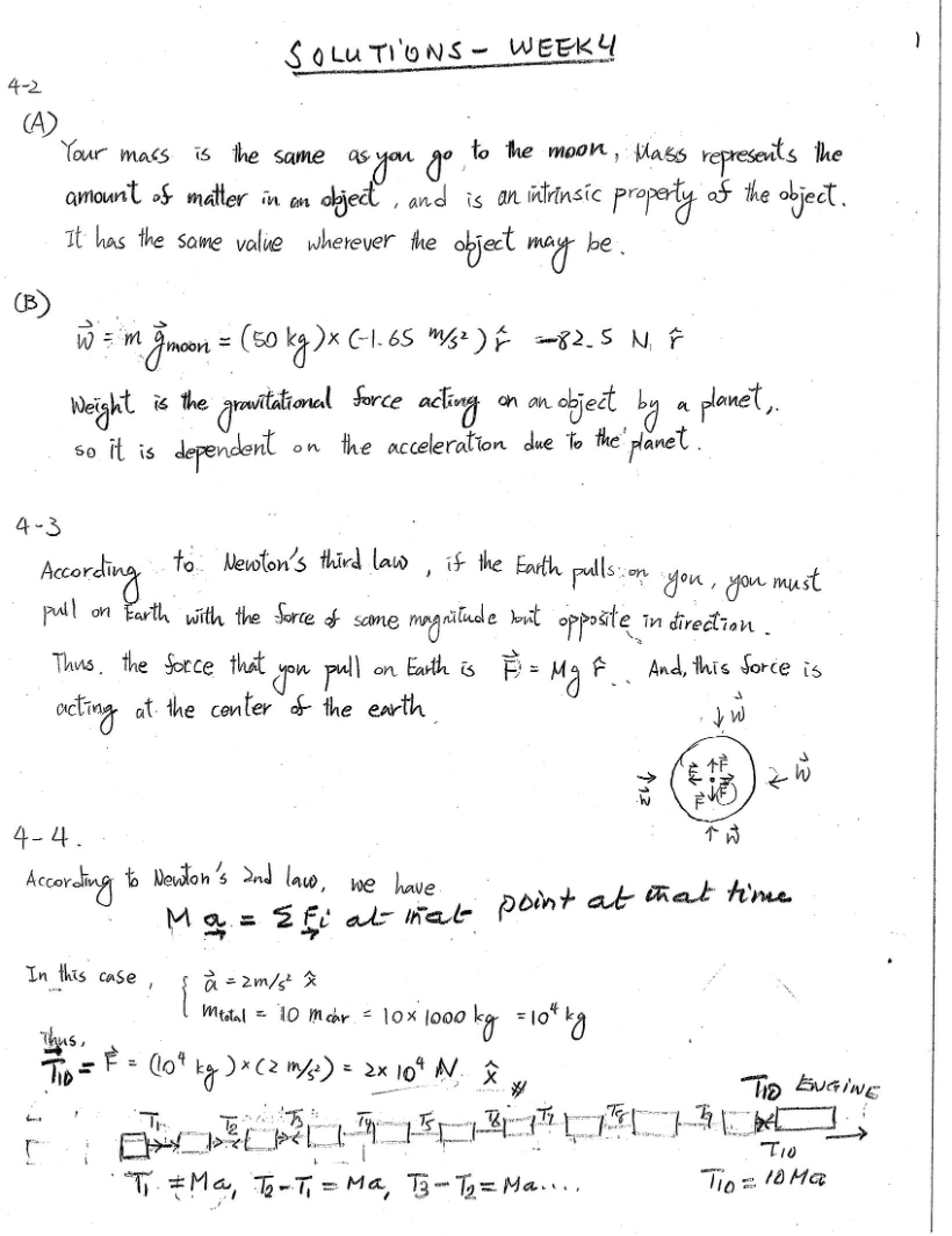 Week Four Solutions