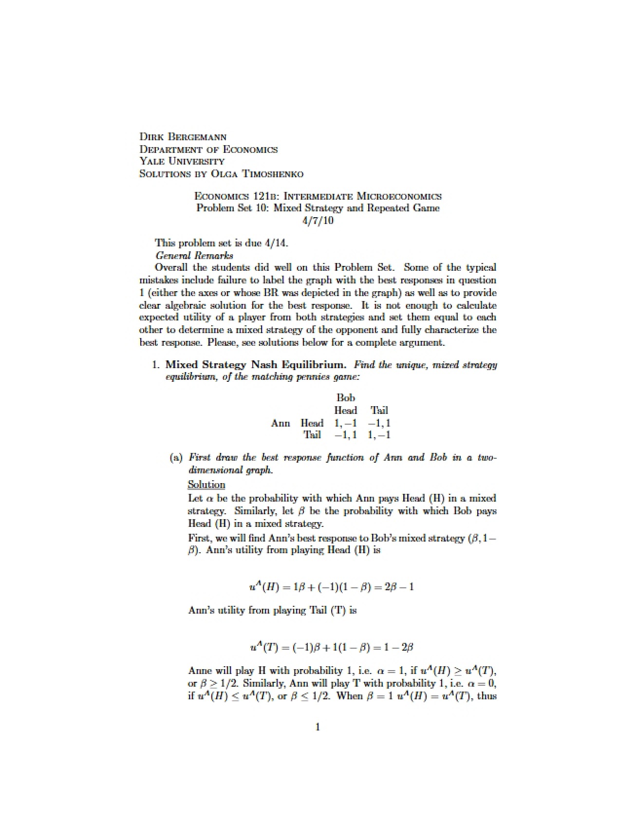 Assignment Set 10