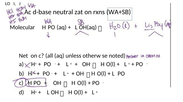 Acid-Base Neutralization, Titrations, and Redox Reactions