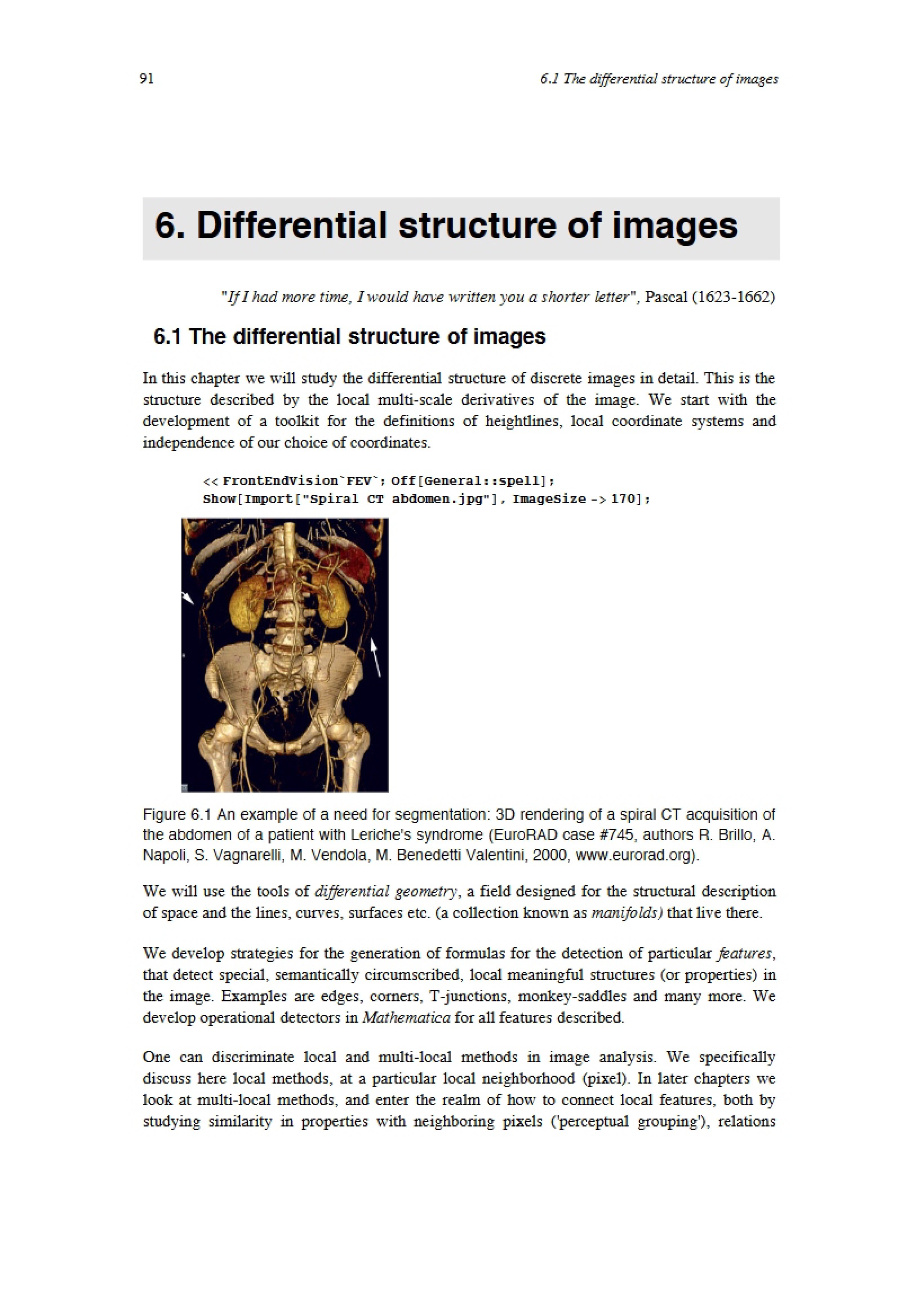 Image Differential Structure