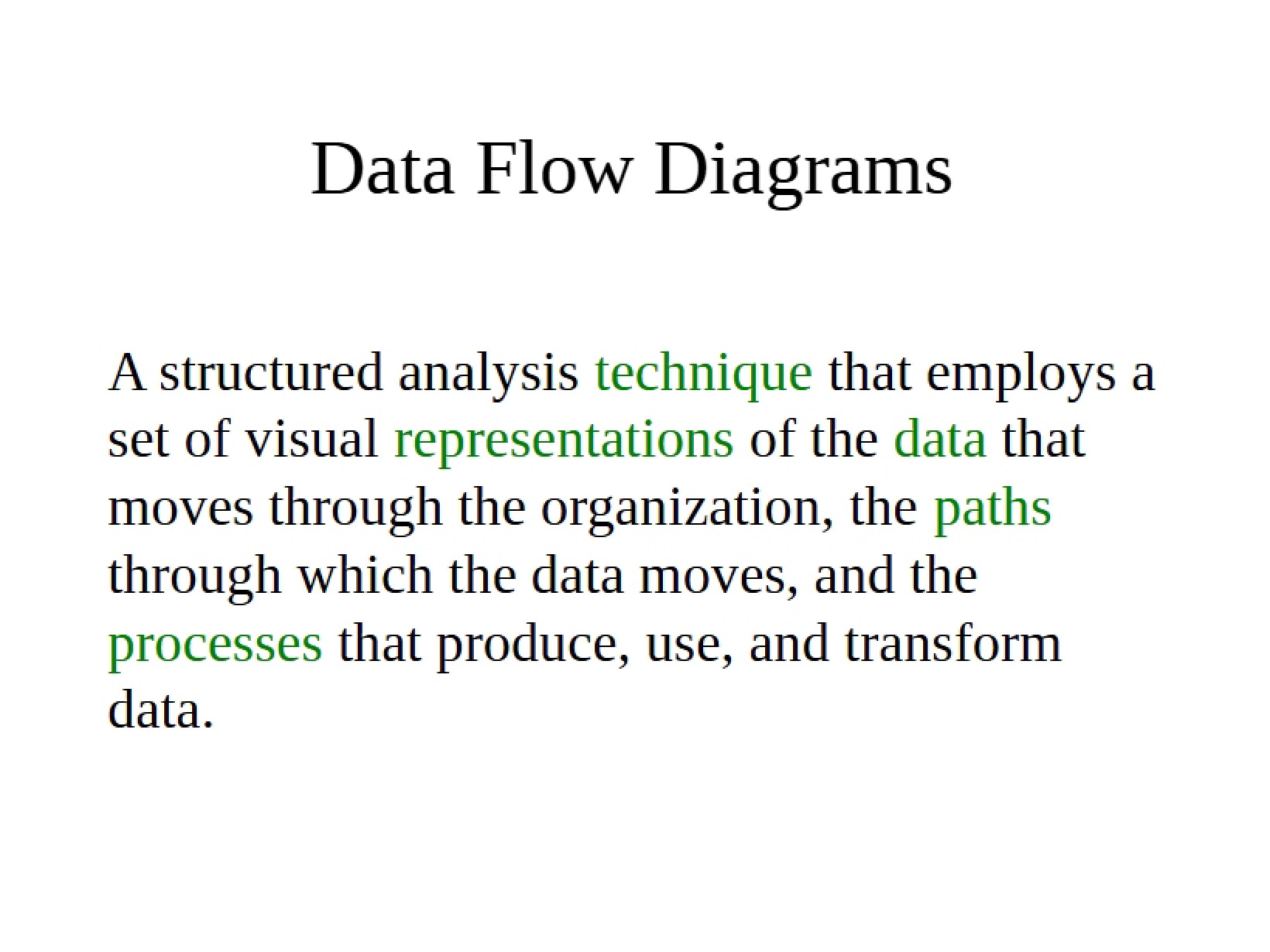 Diagrams of Data Flow