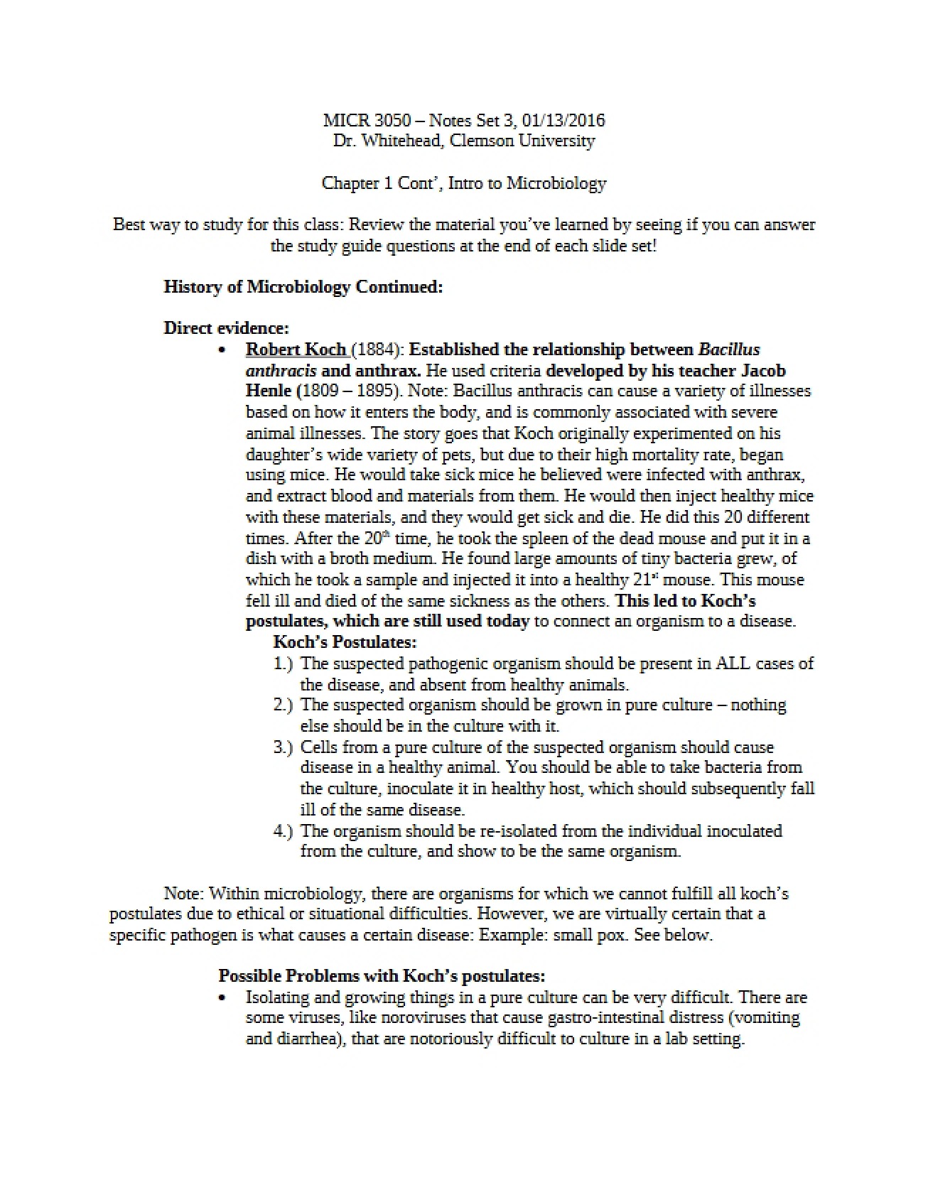 Microbiology History (Part 1)