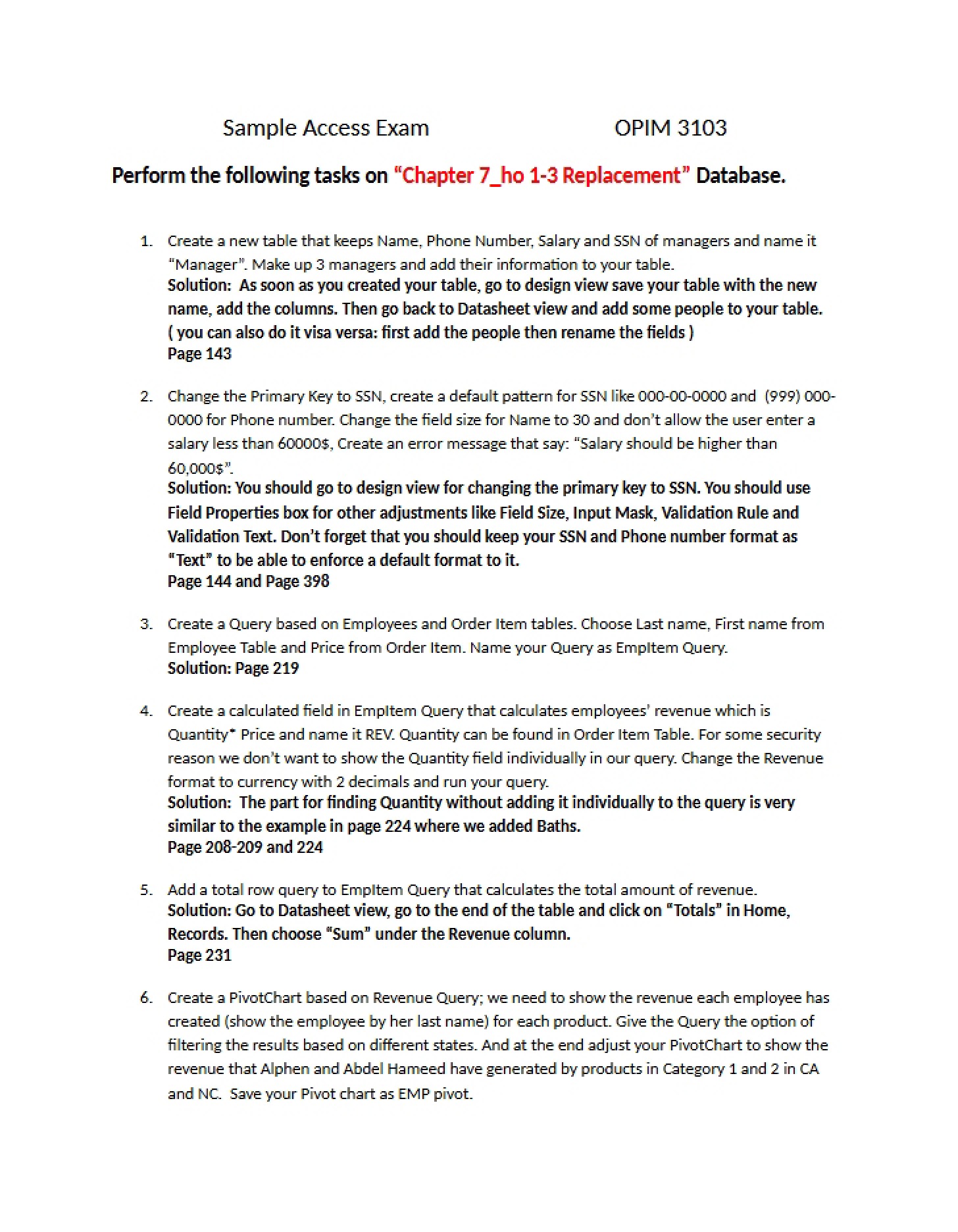 Test Sample for Access
