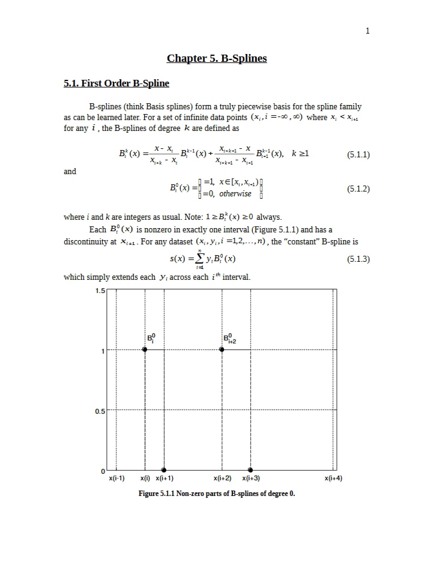 Splines (B-Type)