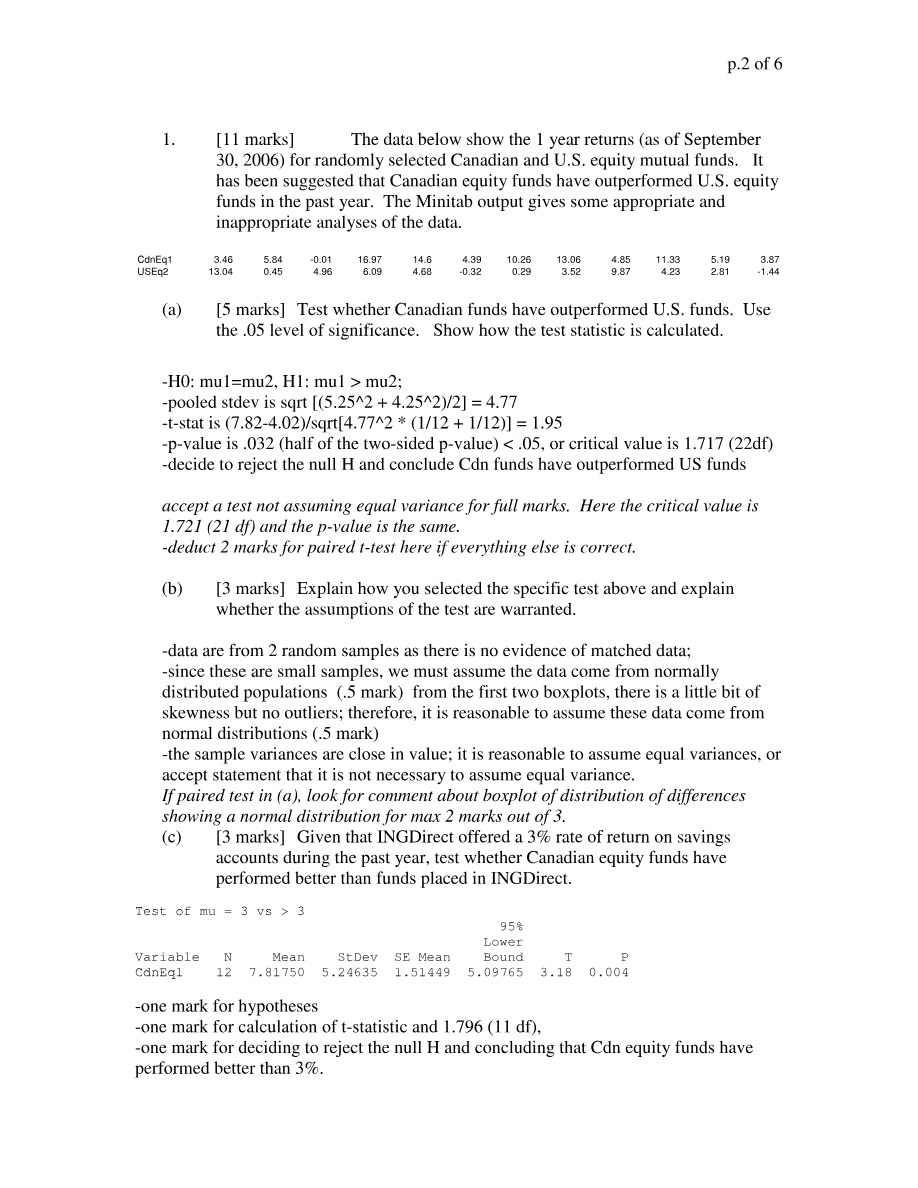 Statistics and Probability Questions and Solutions