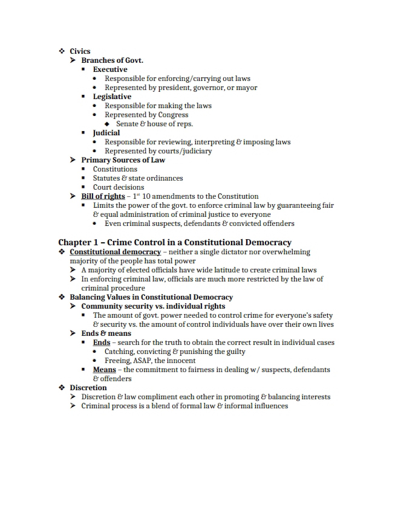 Overview of Civics