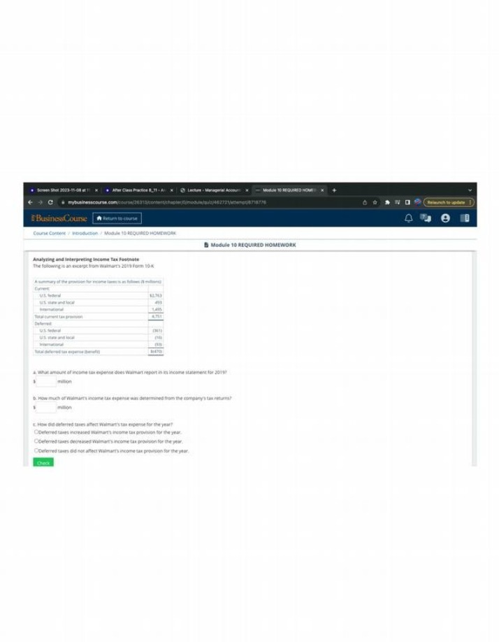 Income Tax Footnote Interpretation and Analysis