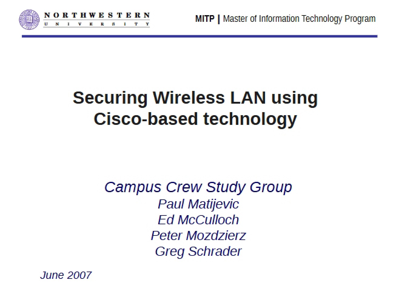Cisco-Based Wireless LAN Security