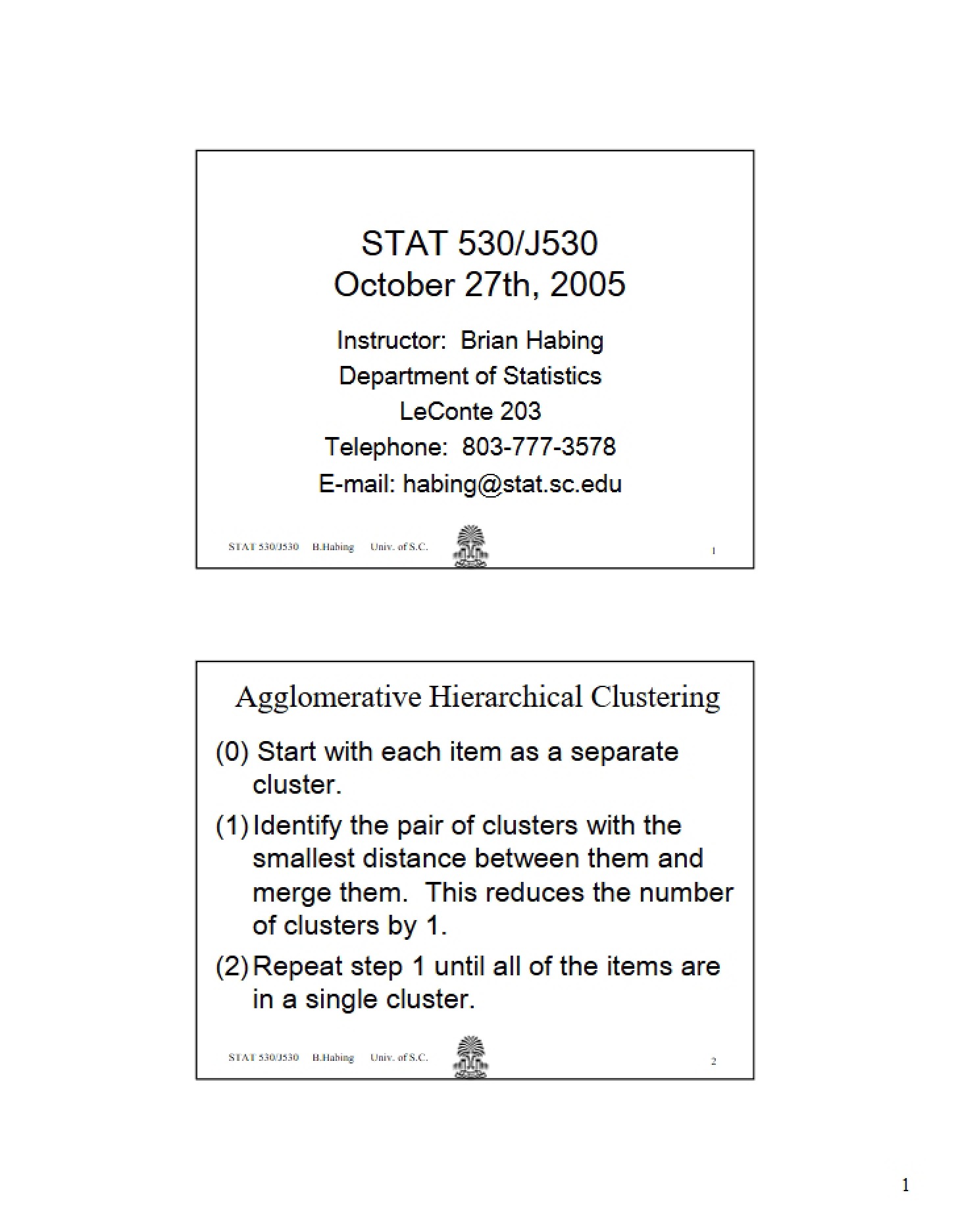 Class Notes STAT 530