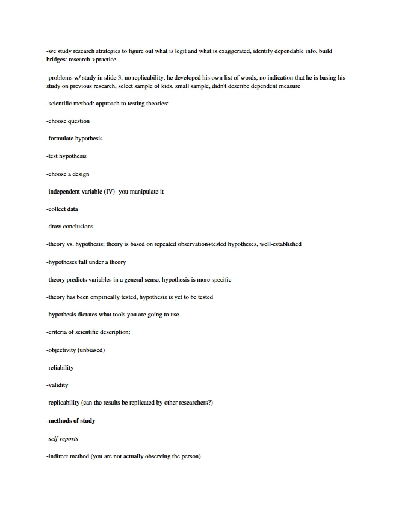 Scientific Method in Psychology