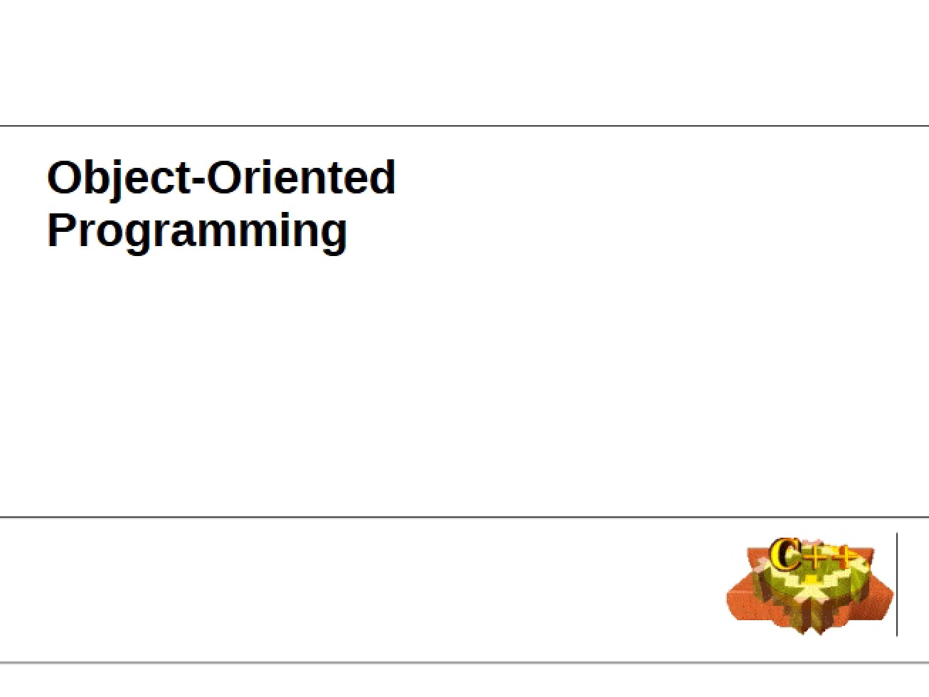 Programming with Objects