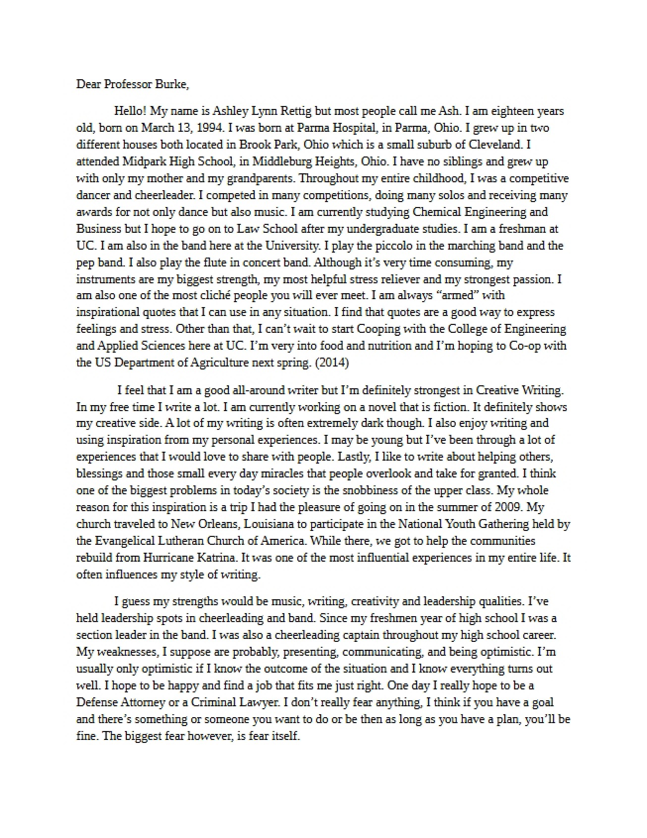 Introductory Letter