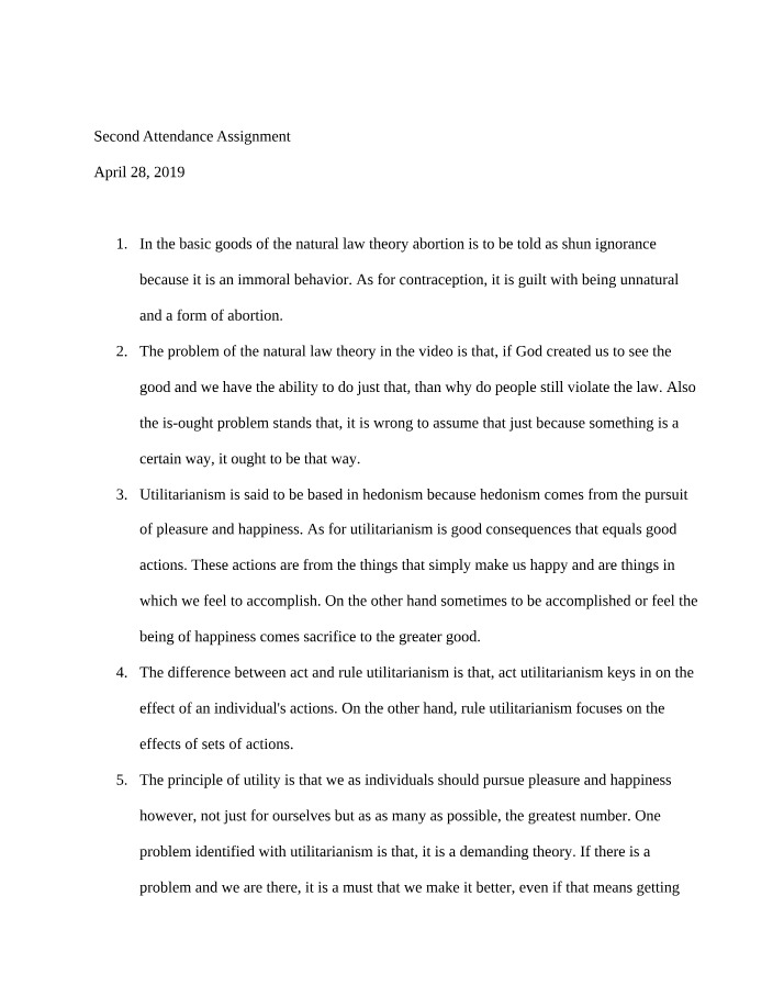 Attendance Assignment 2