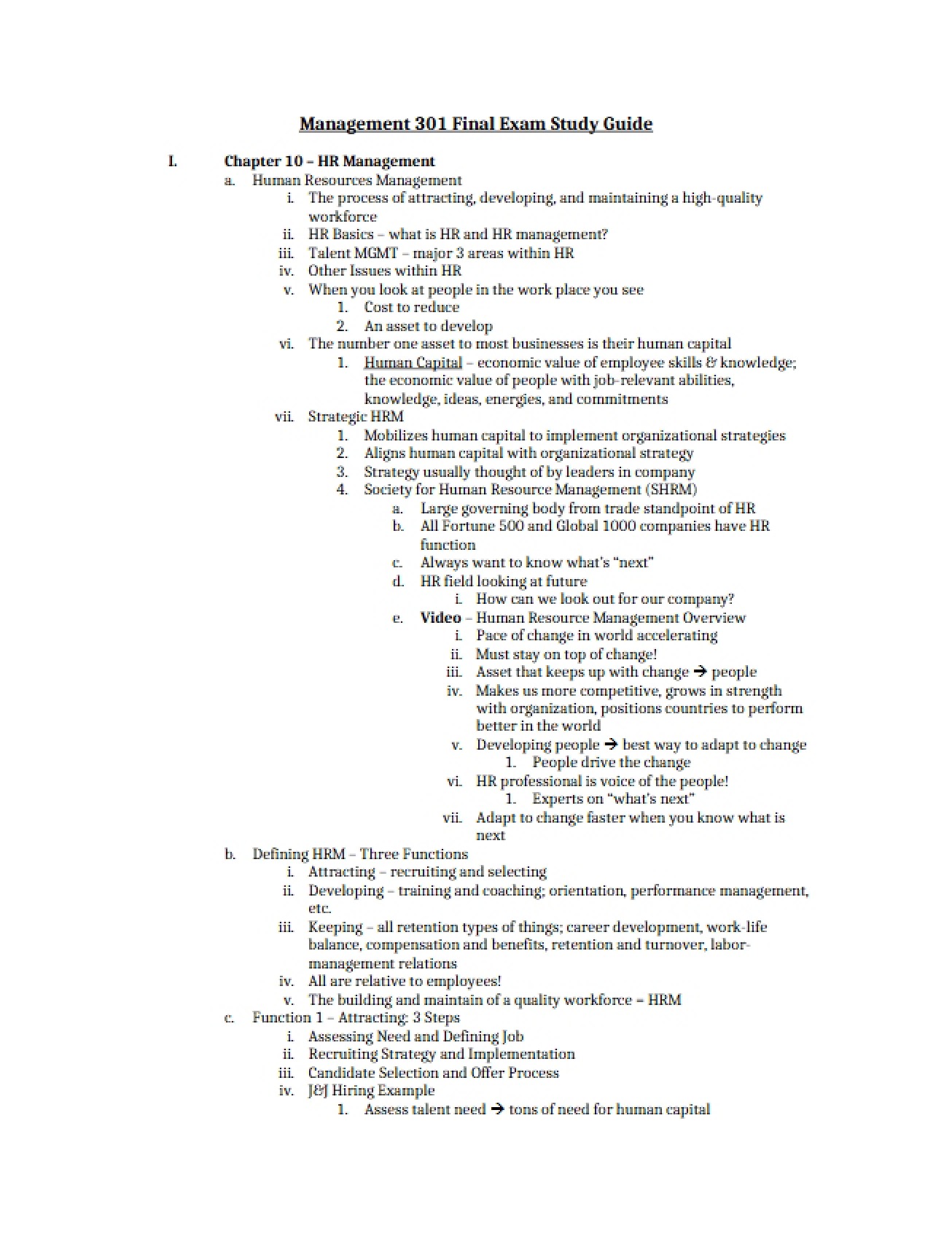 Final Study Guide