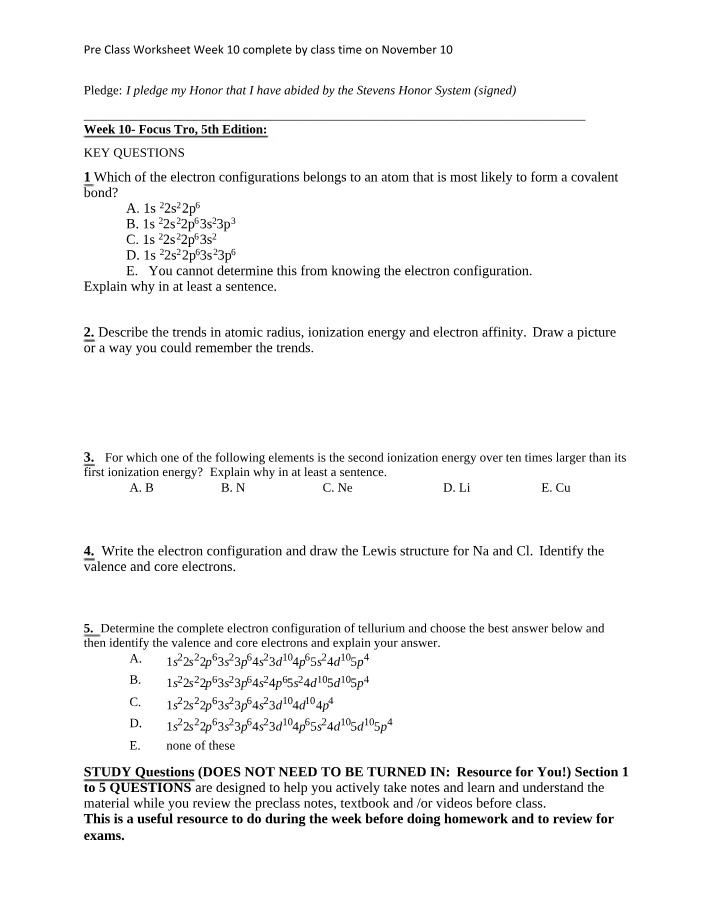 Atomic Radius, Ionization Energy, and Electron Affinity
