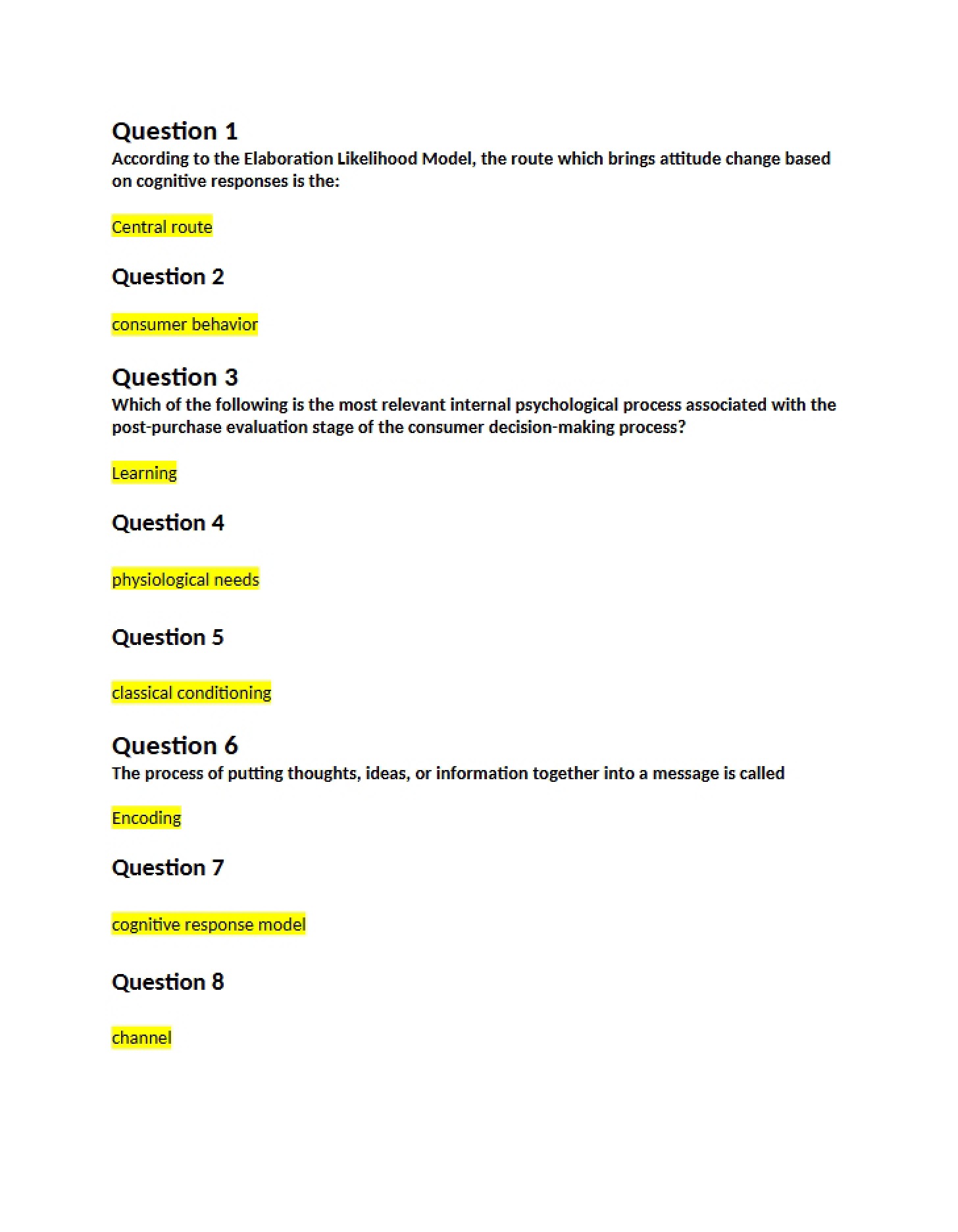 General Study Guide