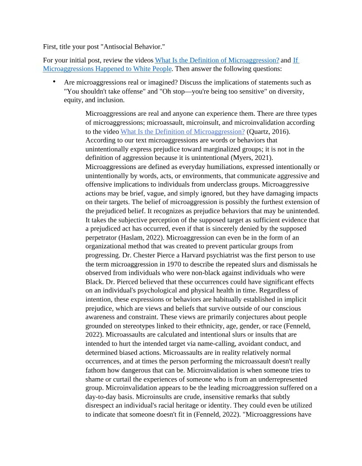Microaggressions - Understanding and Addressing Impacts