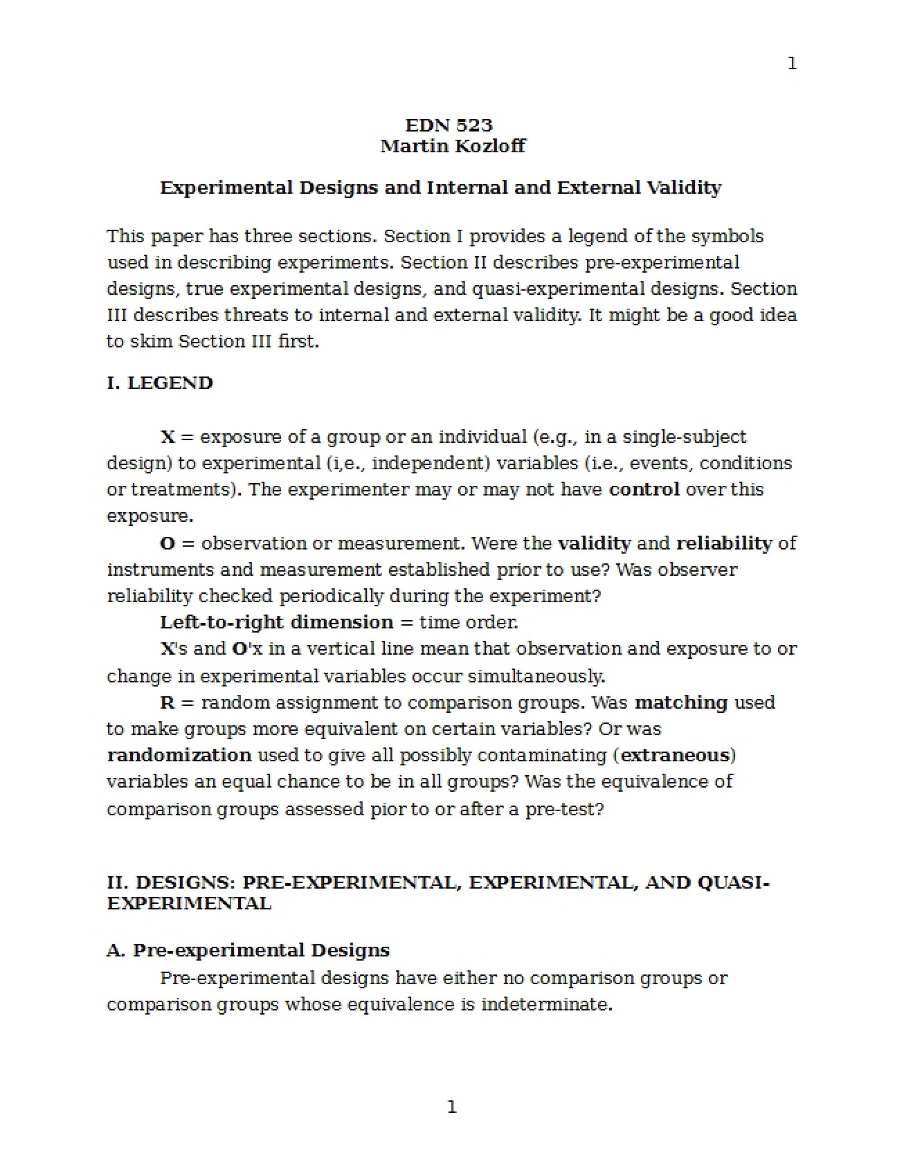 Designs of Experiments