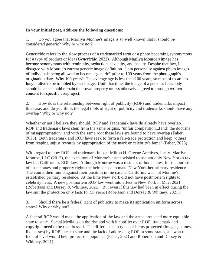 COM449 Week 4 Discussion