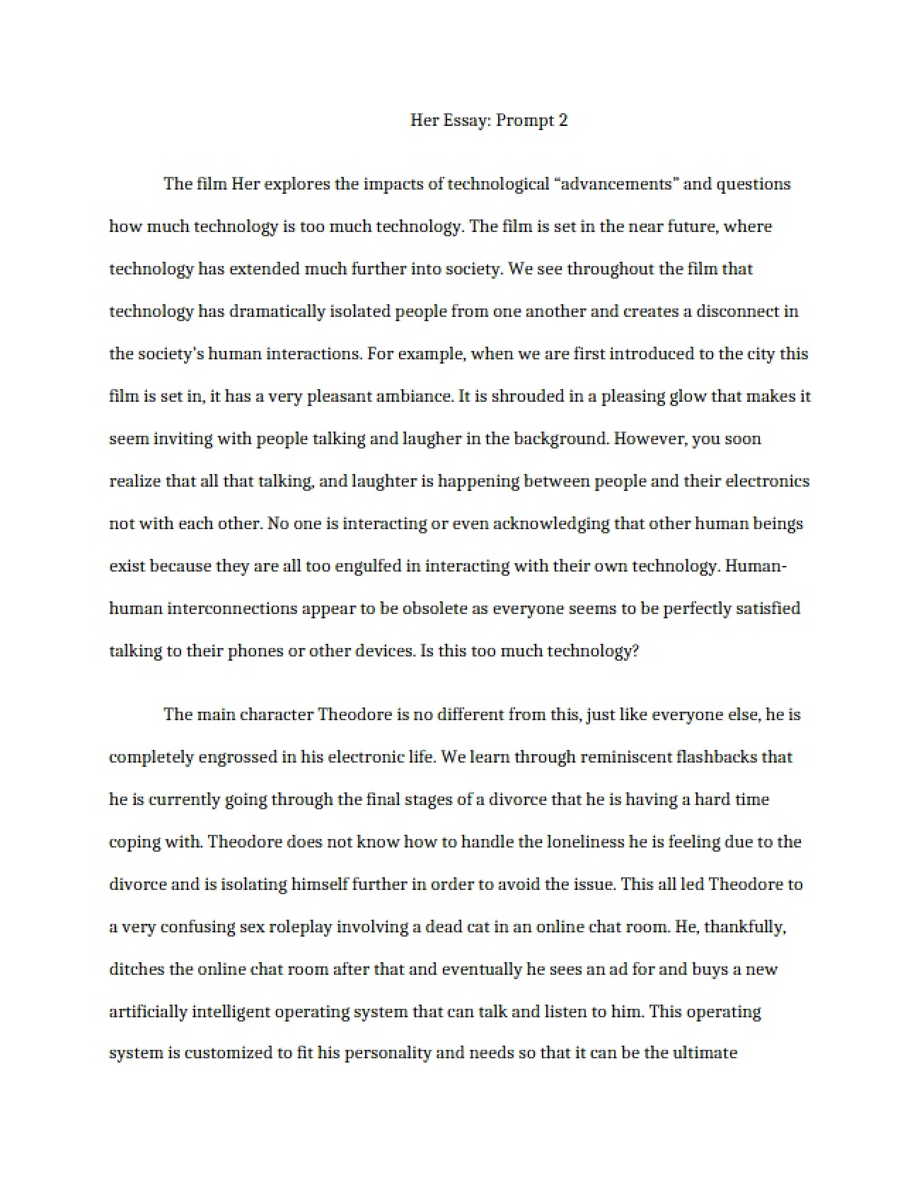 Essay on Her