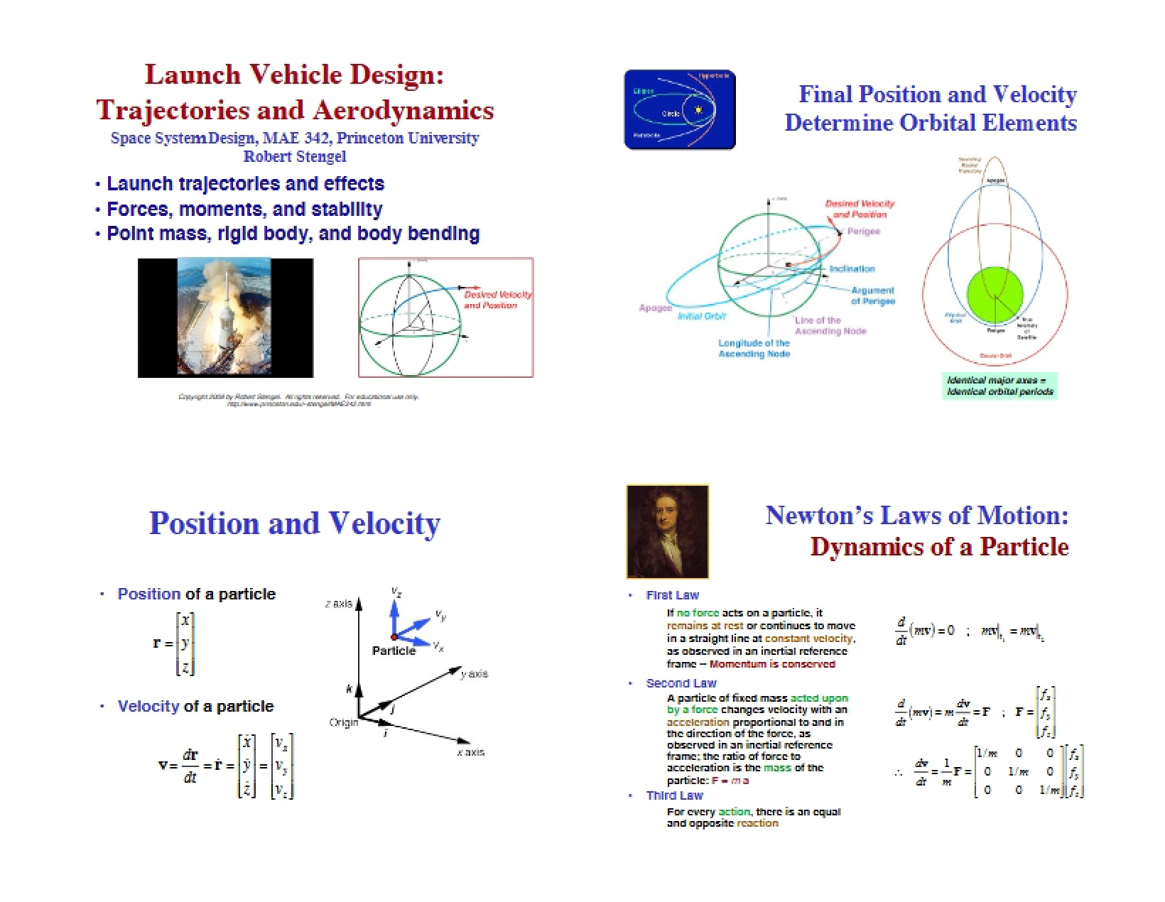 Aerodynamics and Trajectories