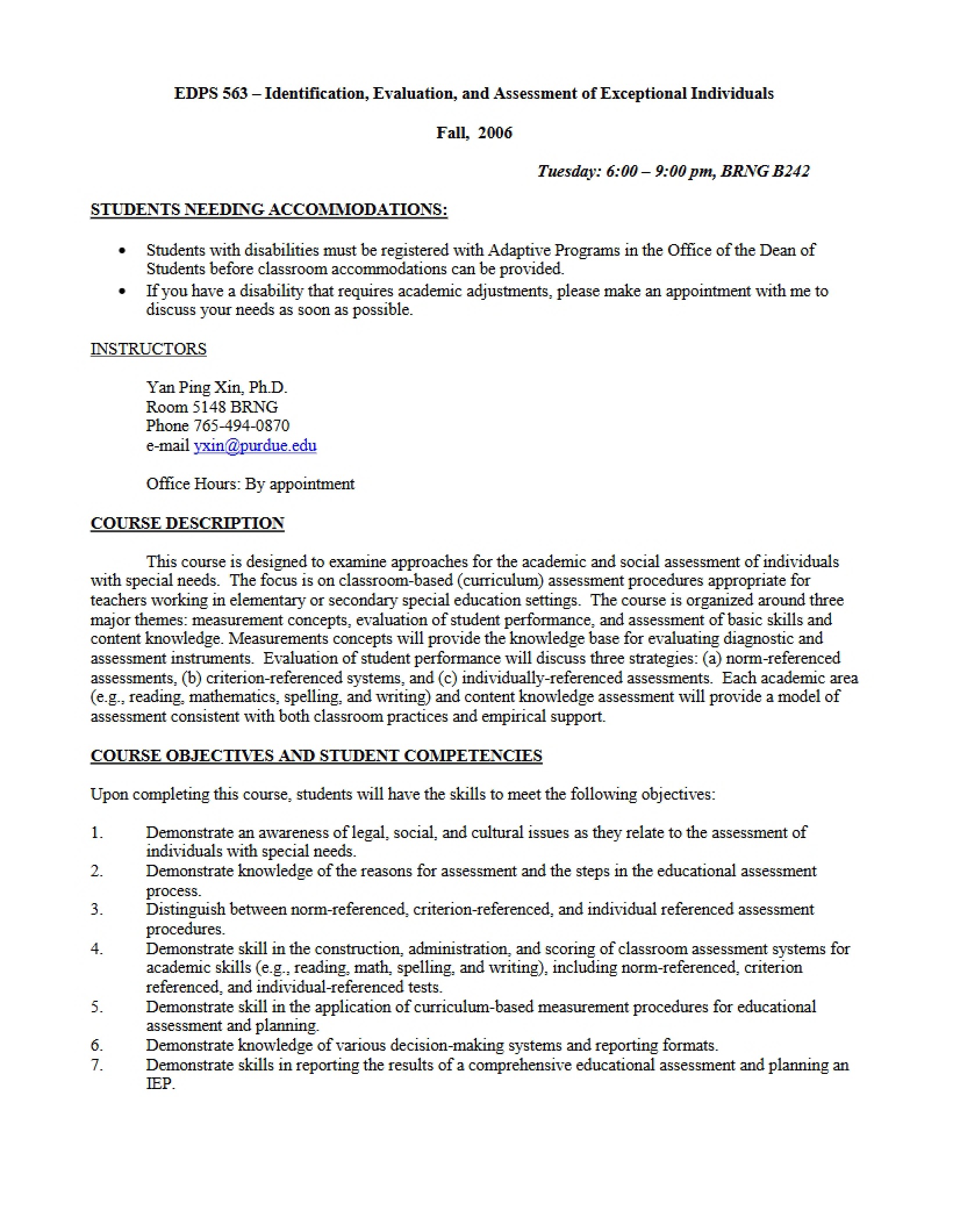 Syllabus