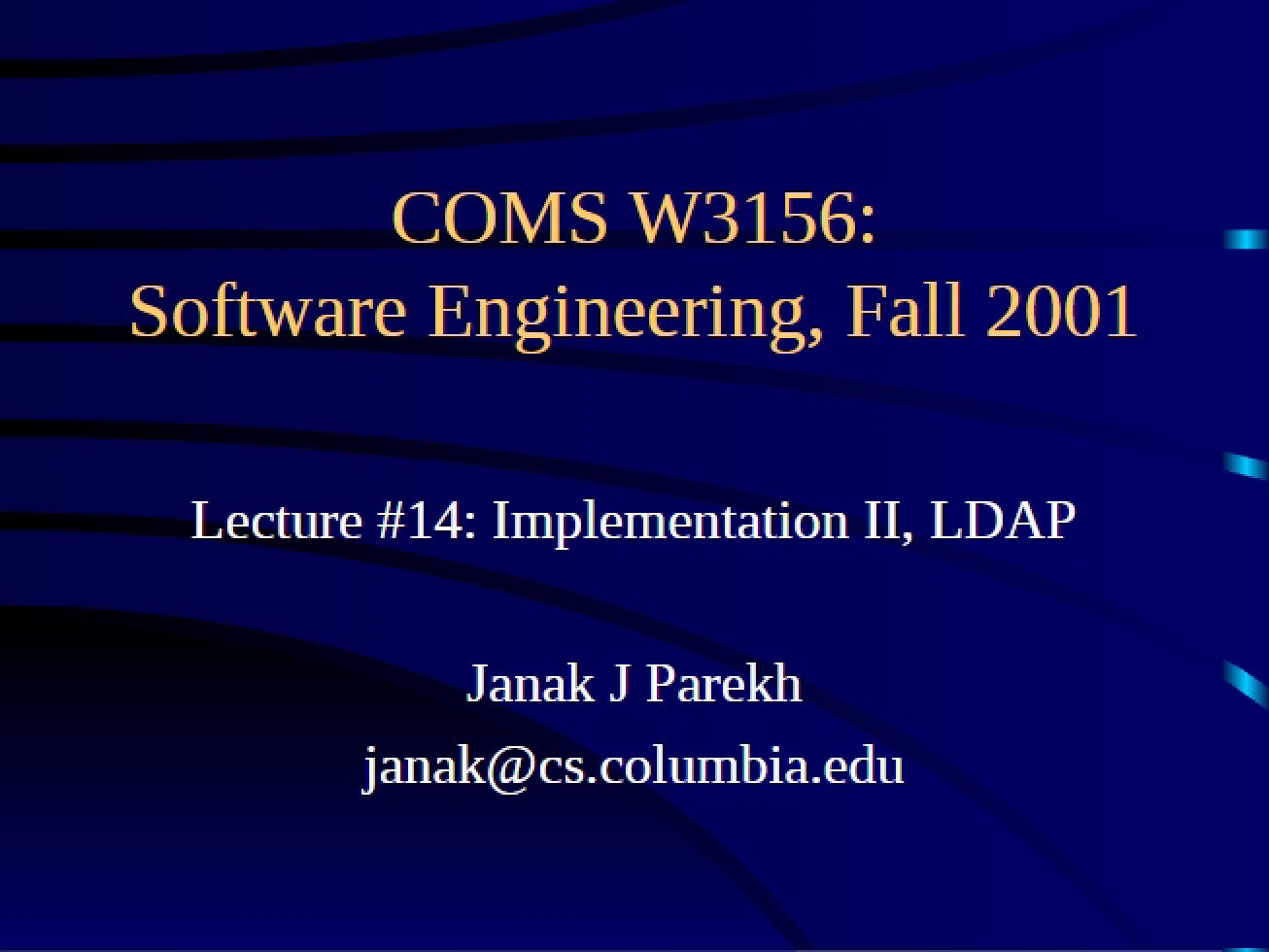 Implementation II and LDAP