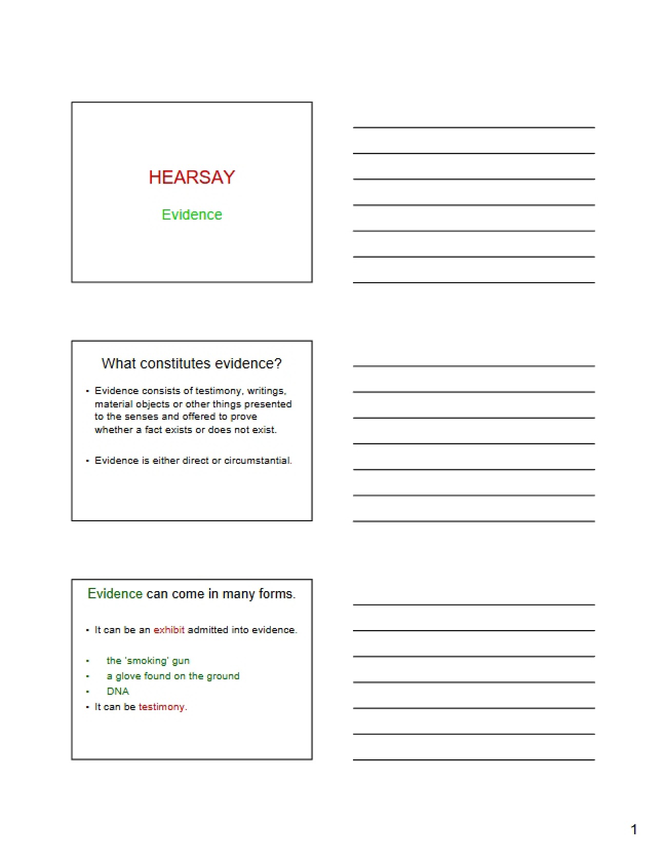 Hearsay Evidence in Legal Linguistics
