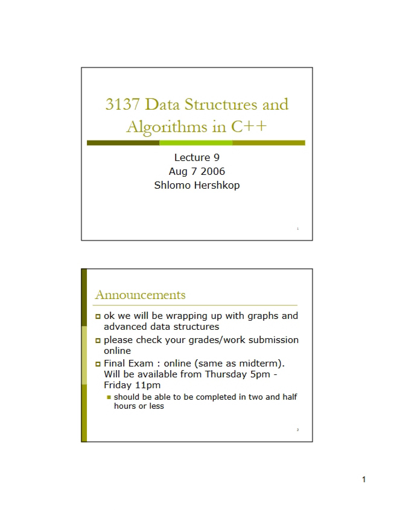 Algorithm Course Notes (6)
