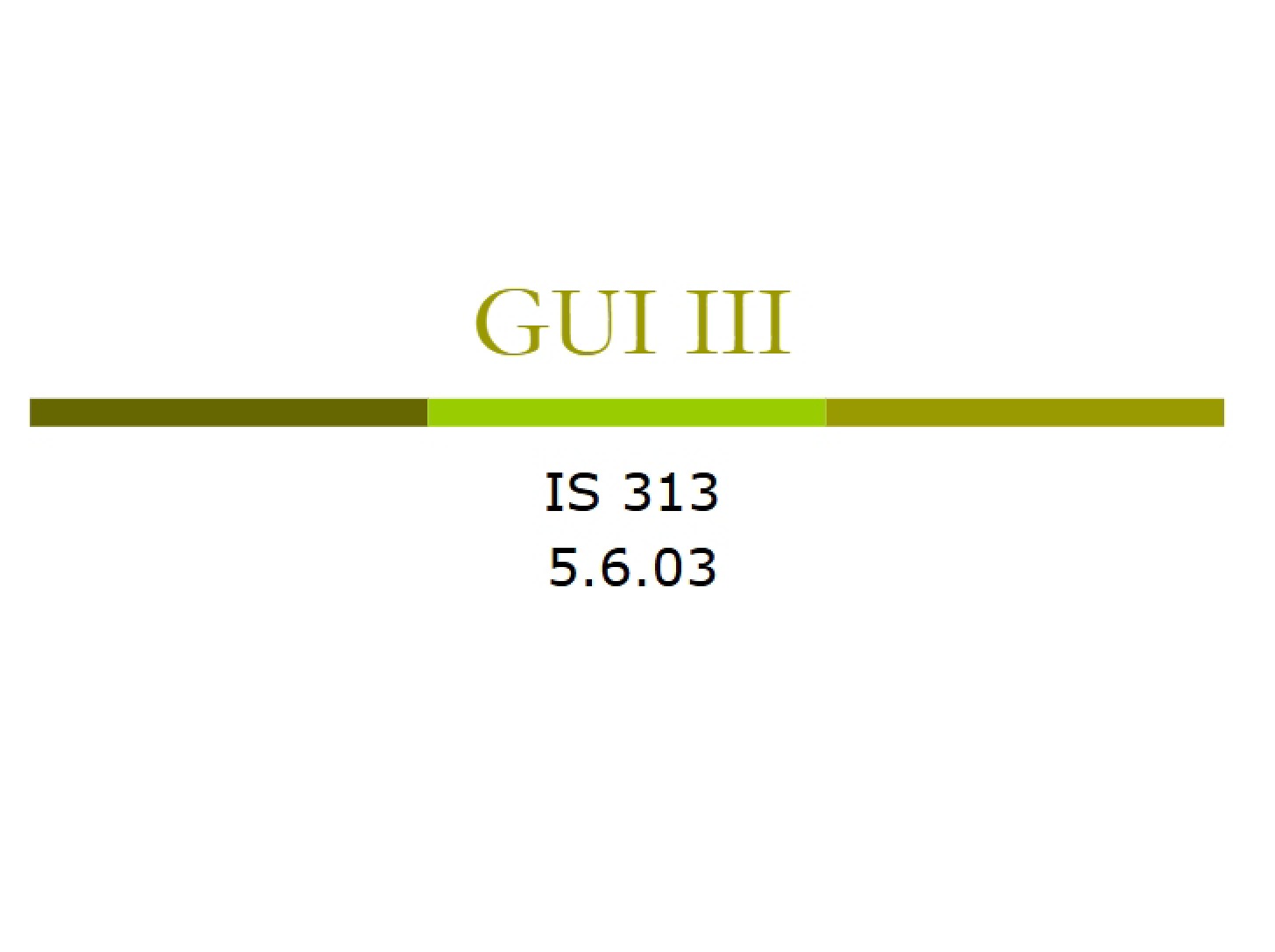 GUI Module 3