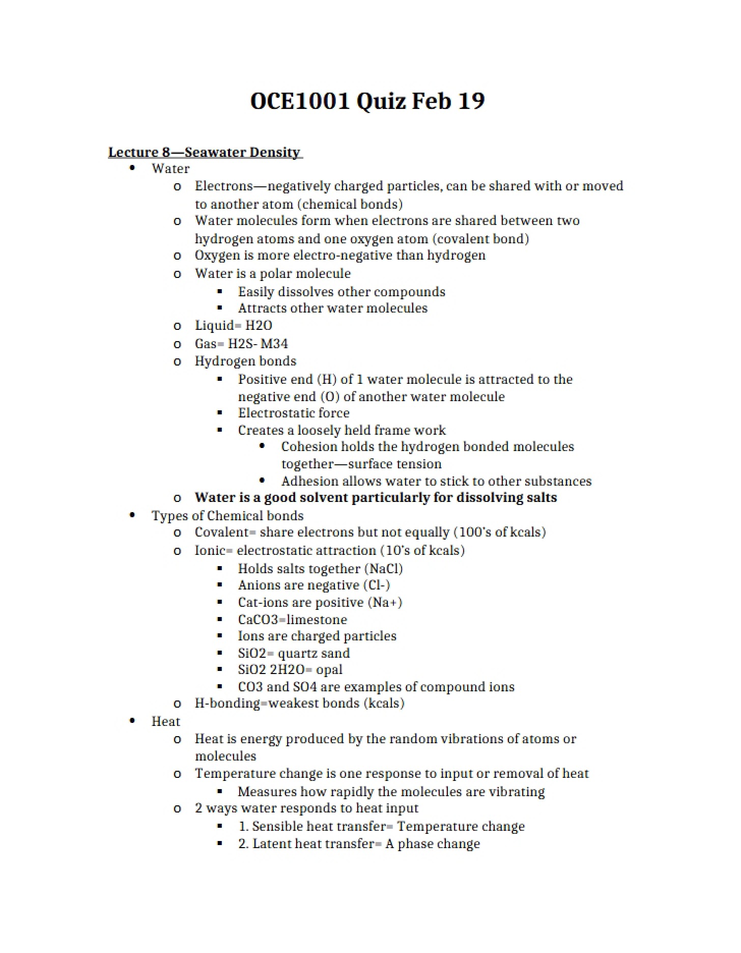 Course Quiz