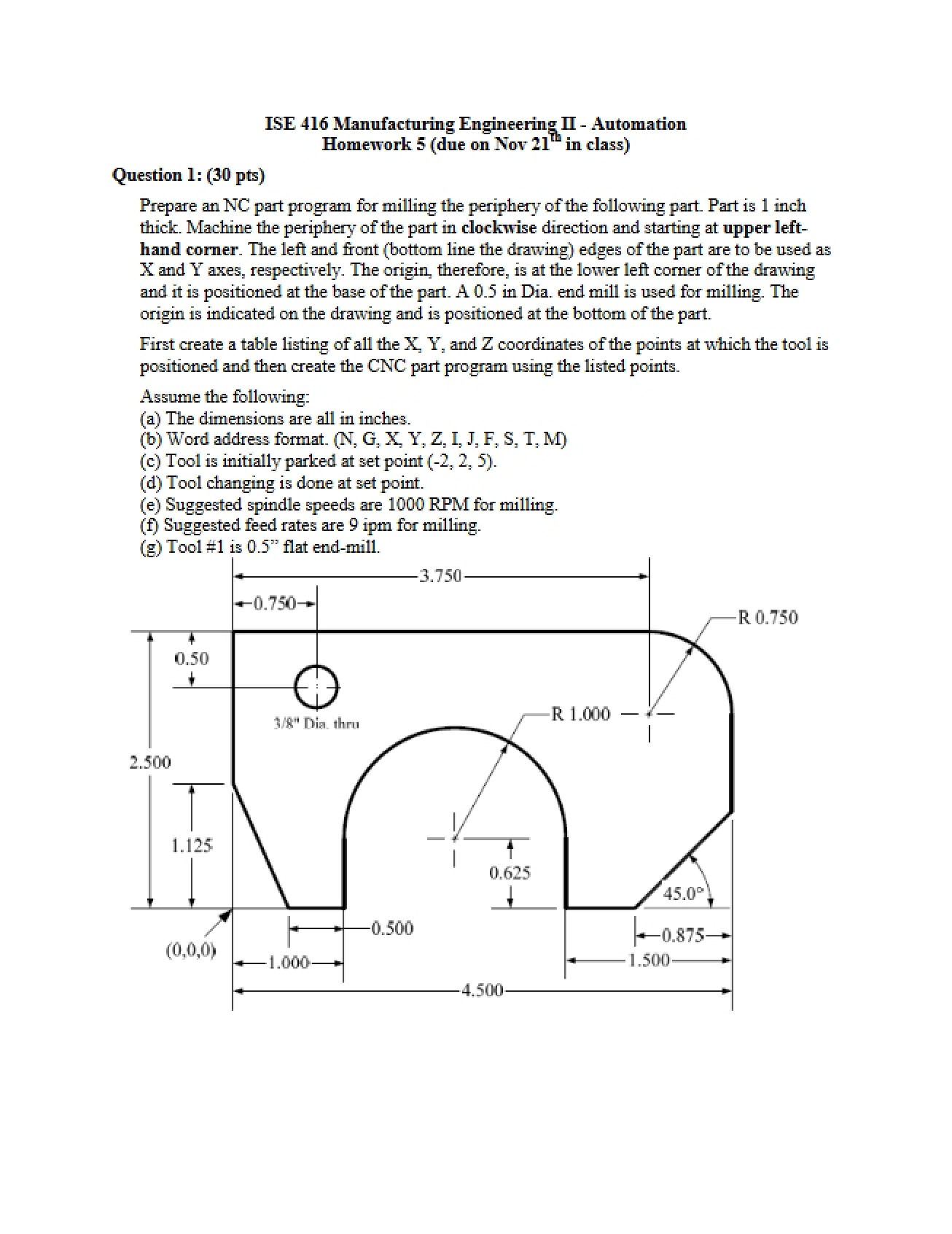 Fifth Homework Assignment