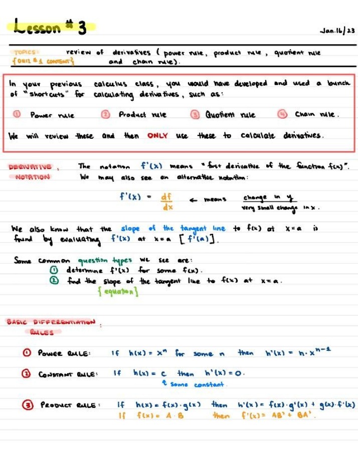 MATH1230 - Lesson 3
